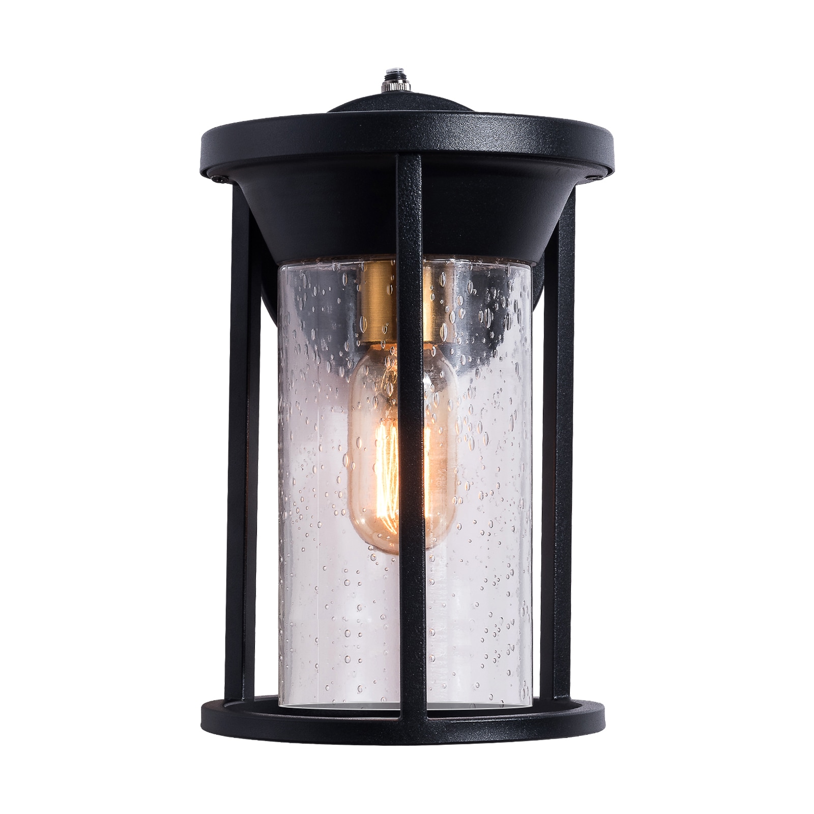 Maxax 2525/2W 2 -Pack 2 -Light 11-in H Matte Black Hardwired Dusk to Dawn Outdoor Wall Light