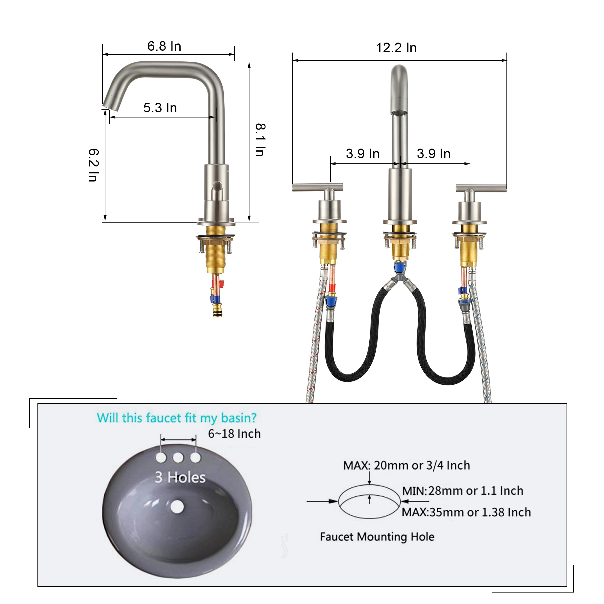 Clihome SMD-1514BN Lavatory-Faucets - View #8