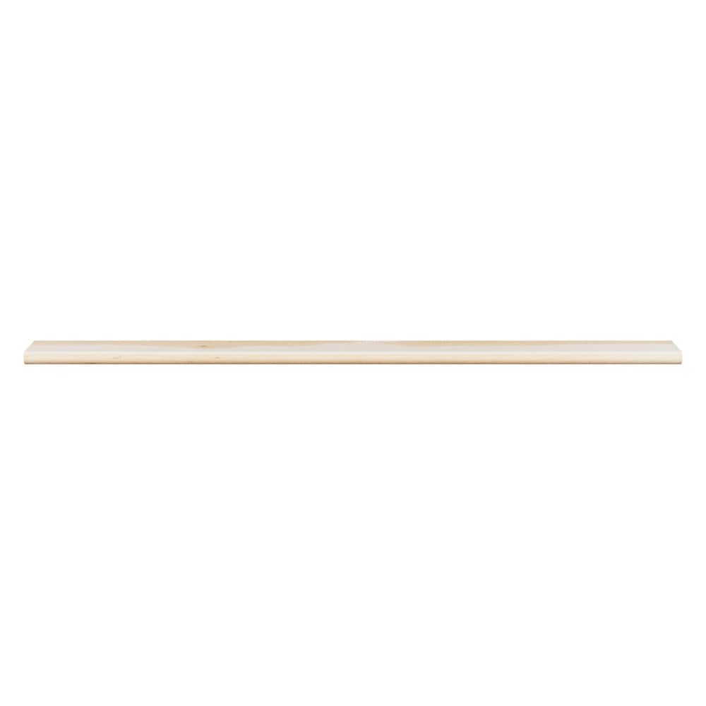 Stairtek NSHI3548-XXXXXSK 3.5-Inches x 48-Inches x Hickory/Unfinished Unfinished Wood Hickory Overlap Stair Nosing