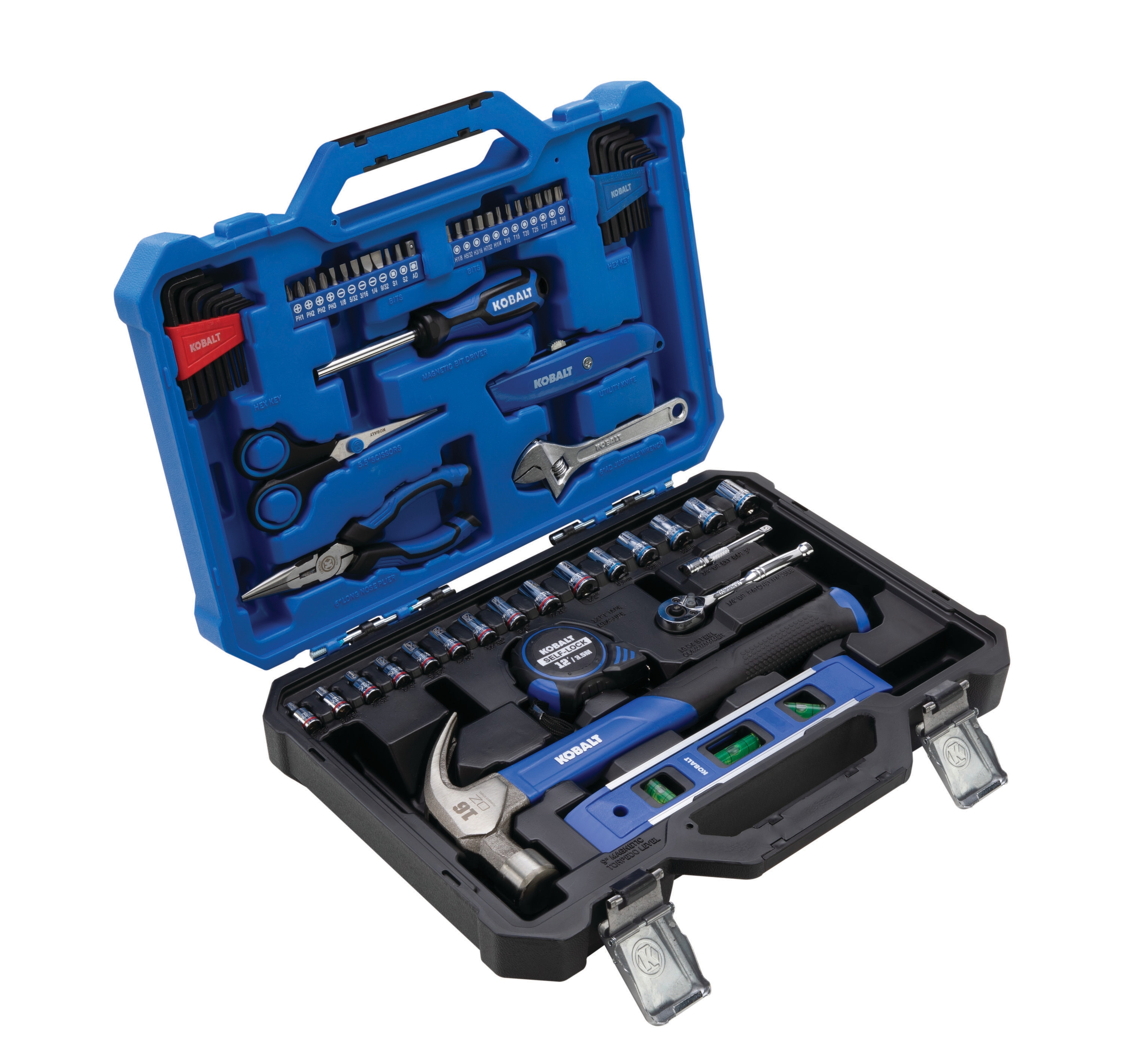 Kobalt 100-Piece Household Tool Set with Hard Case in the
