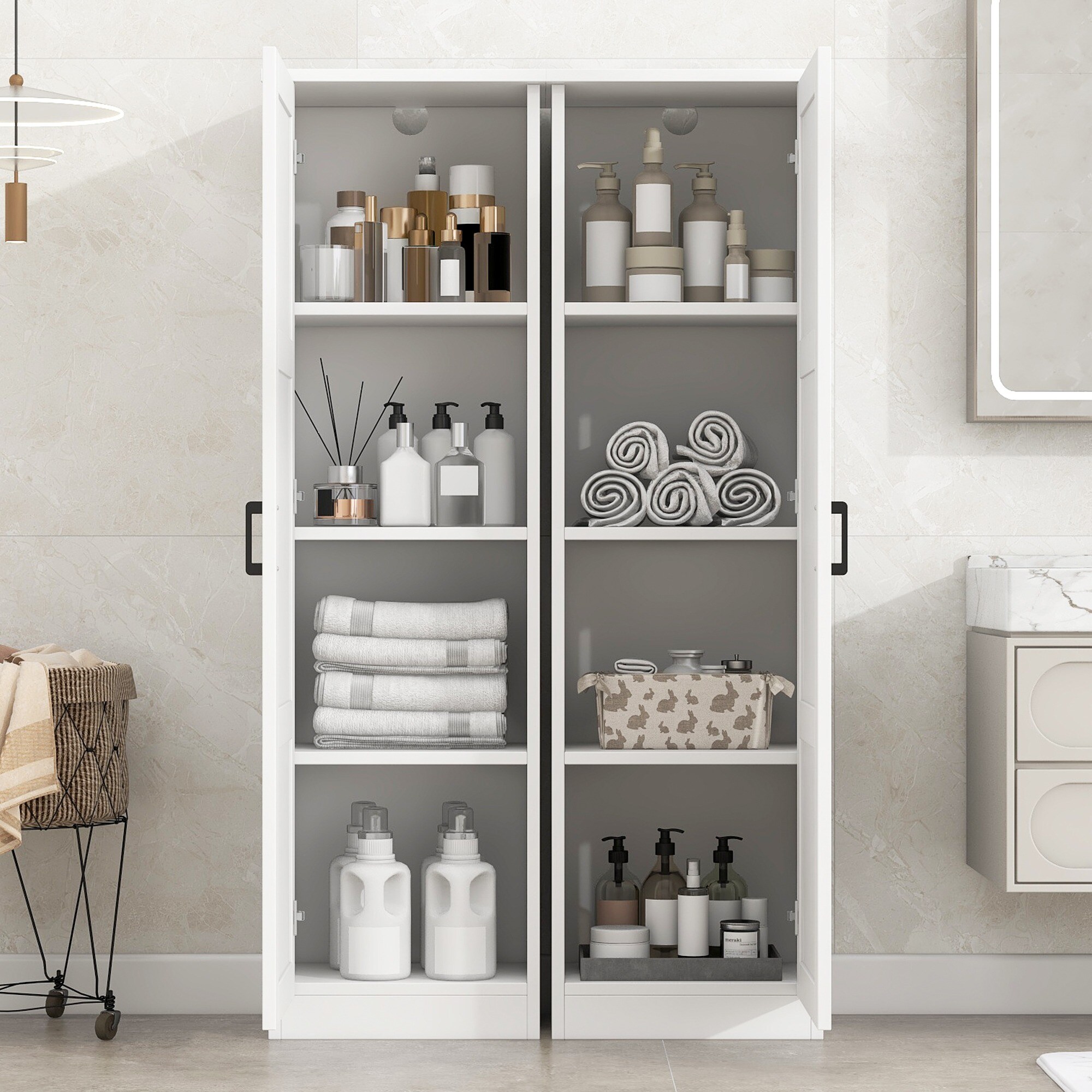 HyperDrop Cart ZW-N725S468495K Linen-Cabinets - View #3