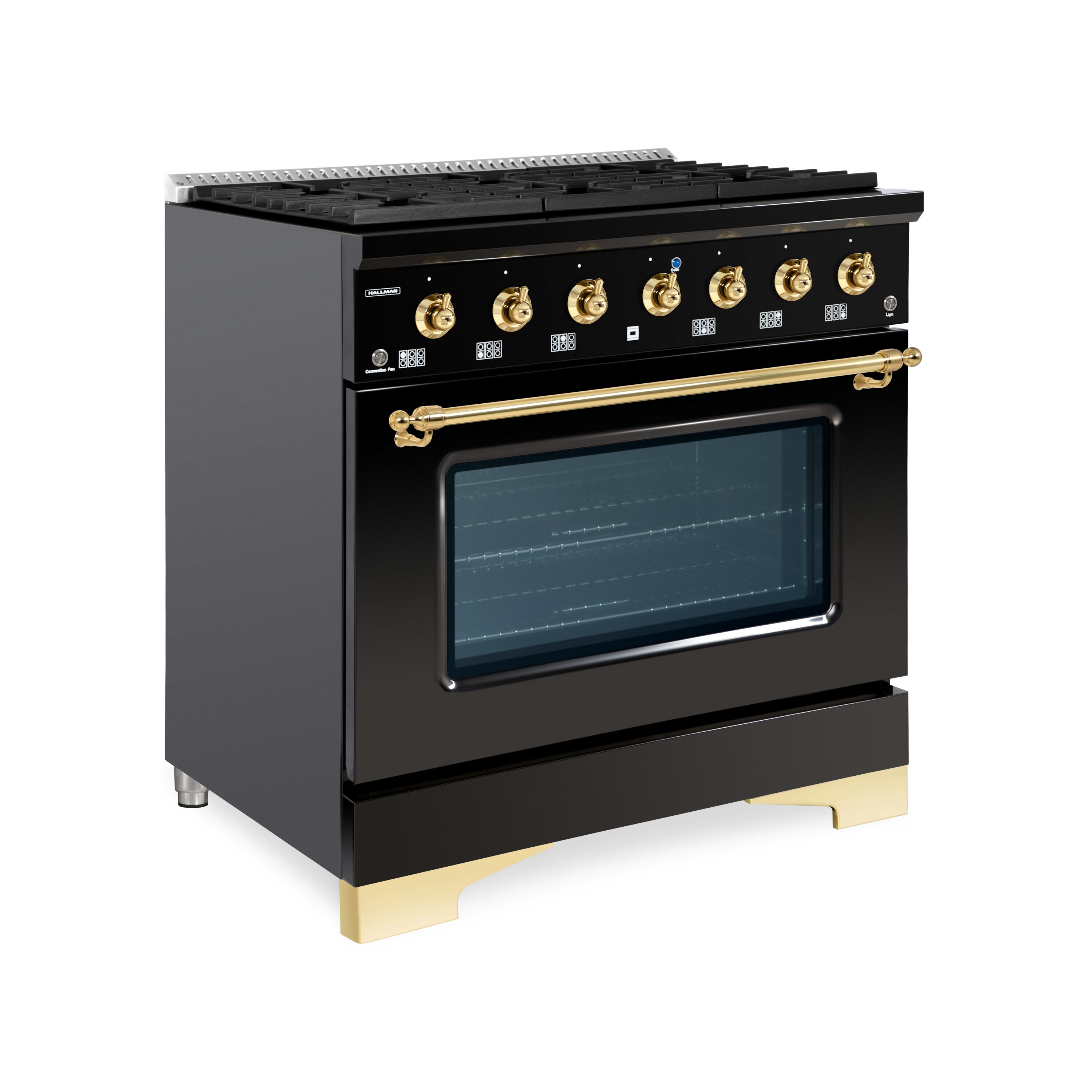 Hallman HCLRG36BSGB Freestanding-Gas-Ranges - View #3