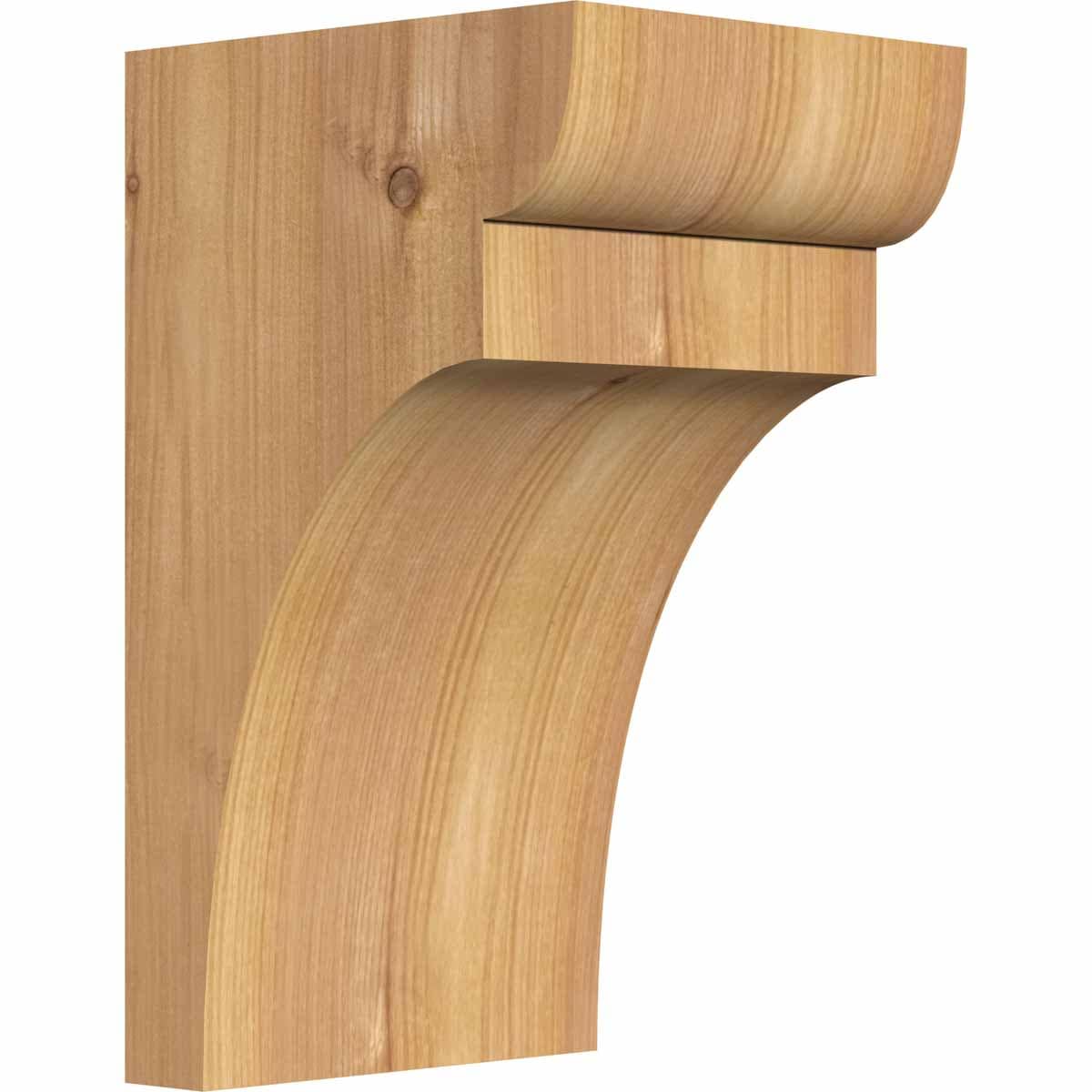 Ekena Millwork COR06X06X10YOR00SWR 5.5-in x 6-in x 10-in Yorktown Unfinished Western red cedar Wood Paintable/Stainable Corbel