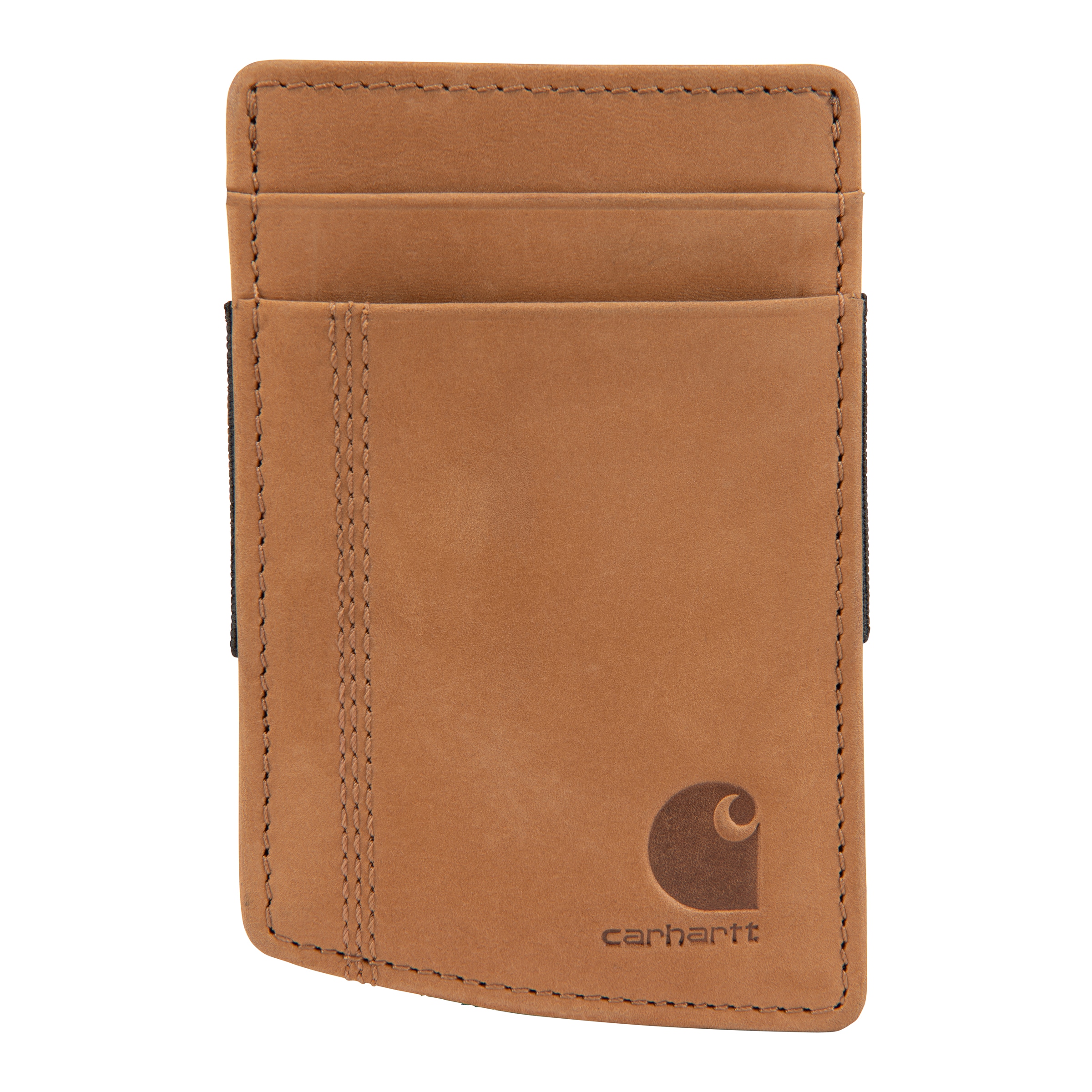 Carhartt B000024120199 1.57x5.12x5.12 Brown Leather Softshell Wallet