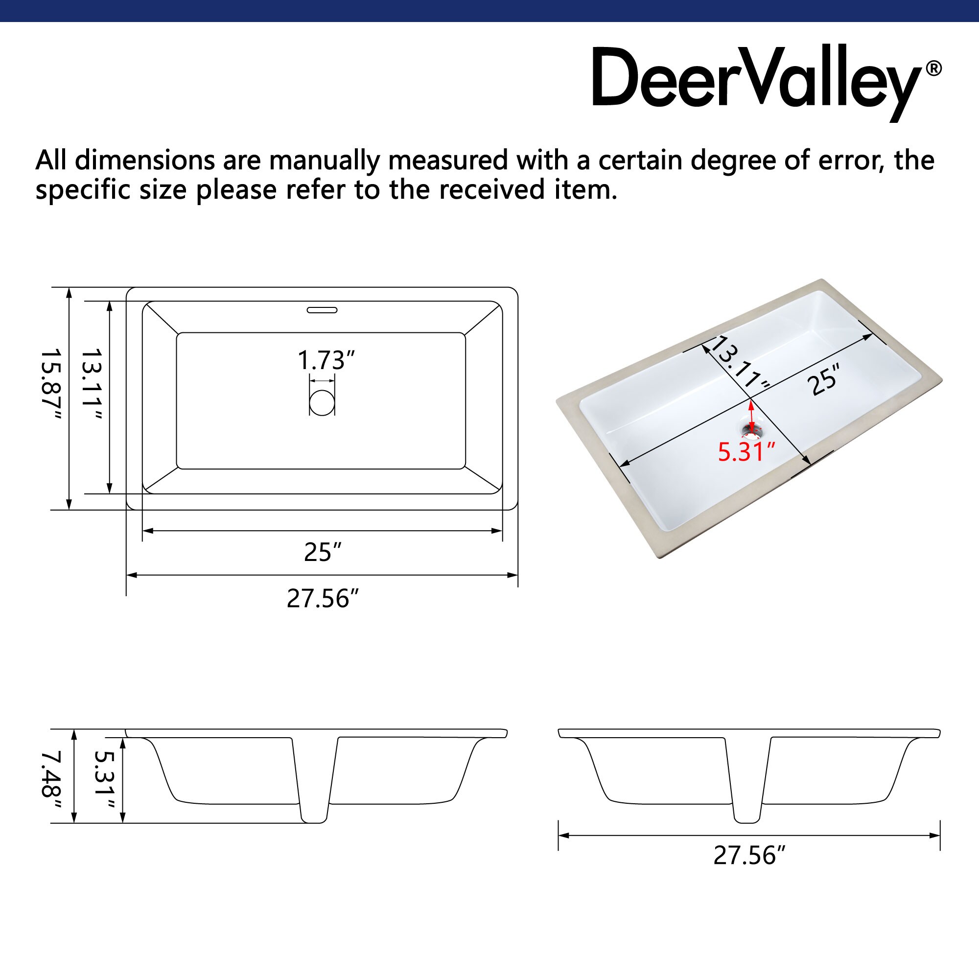DeerValley DV-1U0132 Bath-Sink - View #6