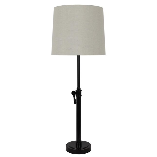 Decor Therapy Henry 32 In Zadar, Oil Rubbed Bronze Table Lamp With White Shade
