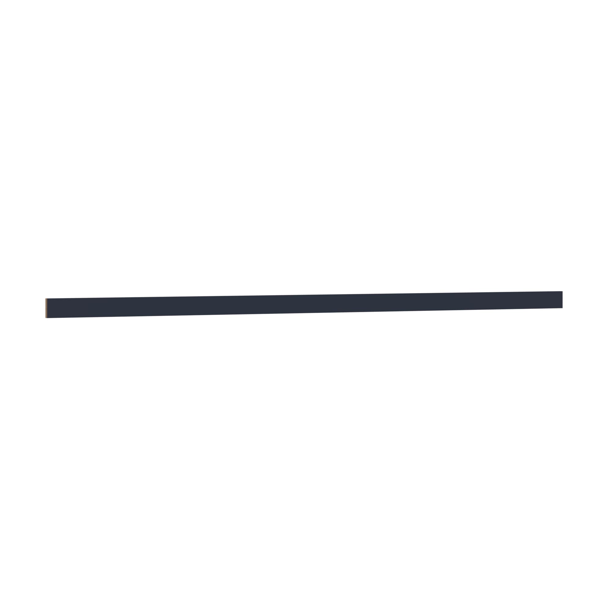 KraftMaid Momentum S3S3G77 Deveron Square Edge Moulding 96-in W x 3-in H x 0.75-in D Midnight Painted
