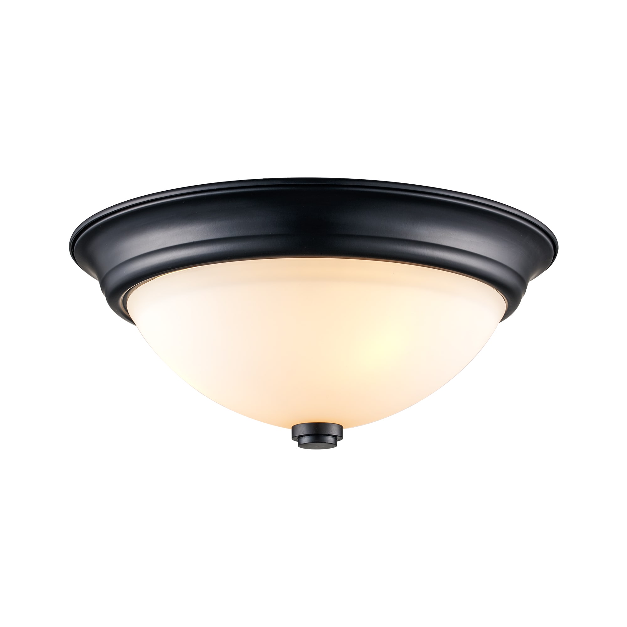 Trans Globe 70526-15 BK Mod Pod 3 -Light 15-in Multiple colors/finishes Flush Mount Light