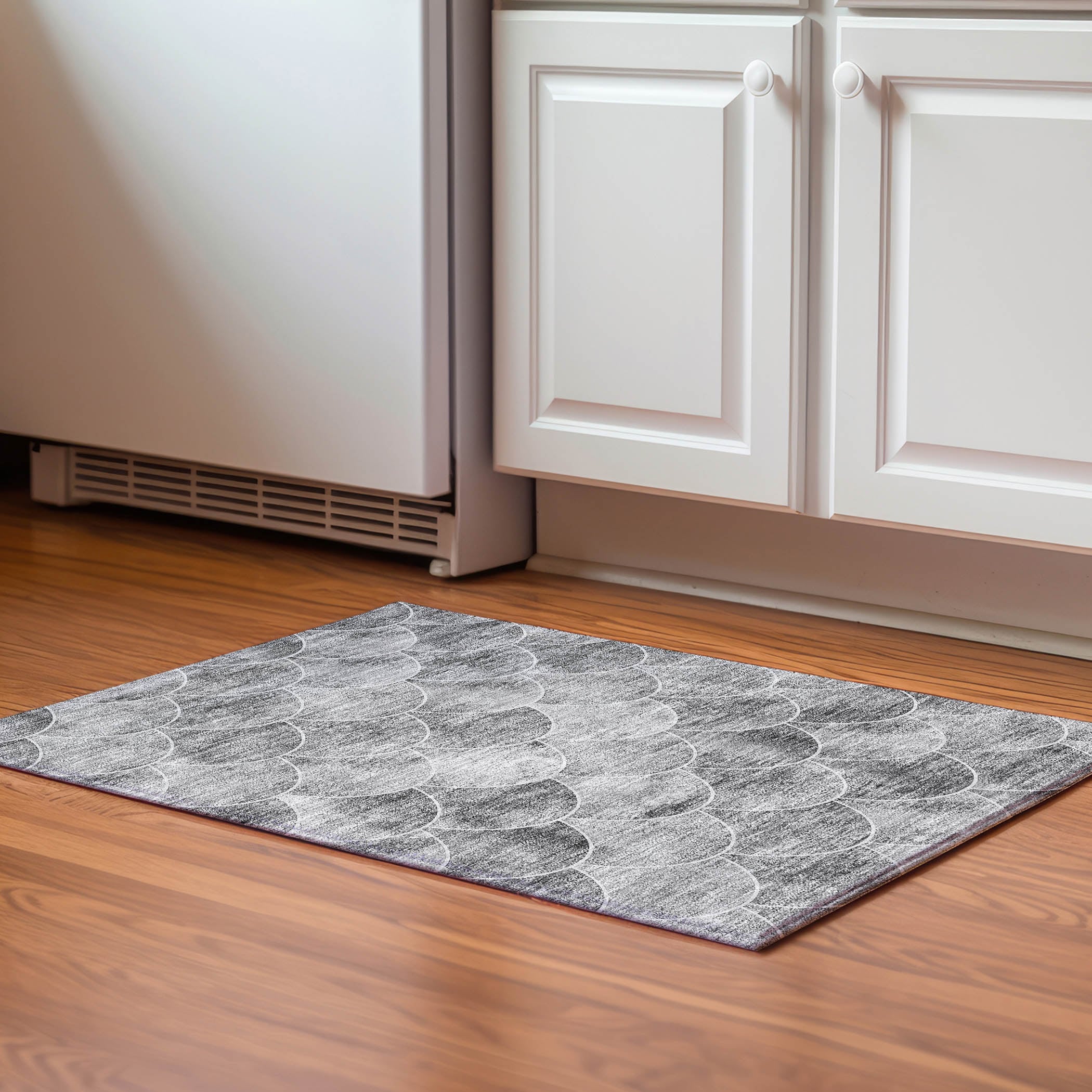 Addison Rugs AMF594GY20X30 Mayfield AMF594GY 2 x 3 (ft) Loomed Polyester Gray Rectangular Indoor Geometric Machine washable Area rug