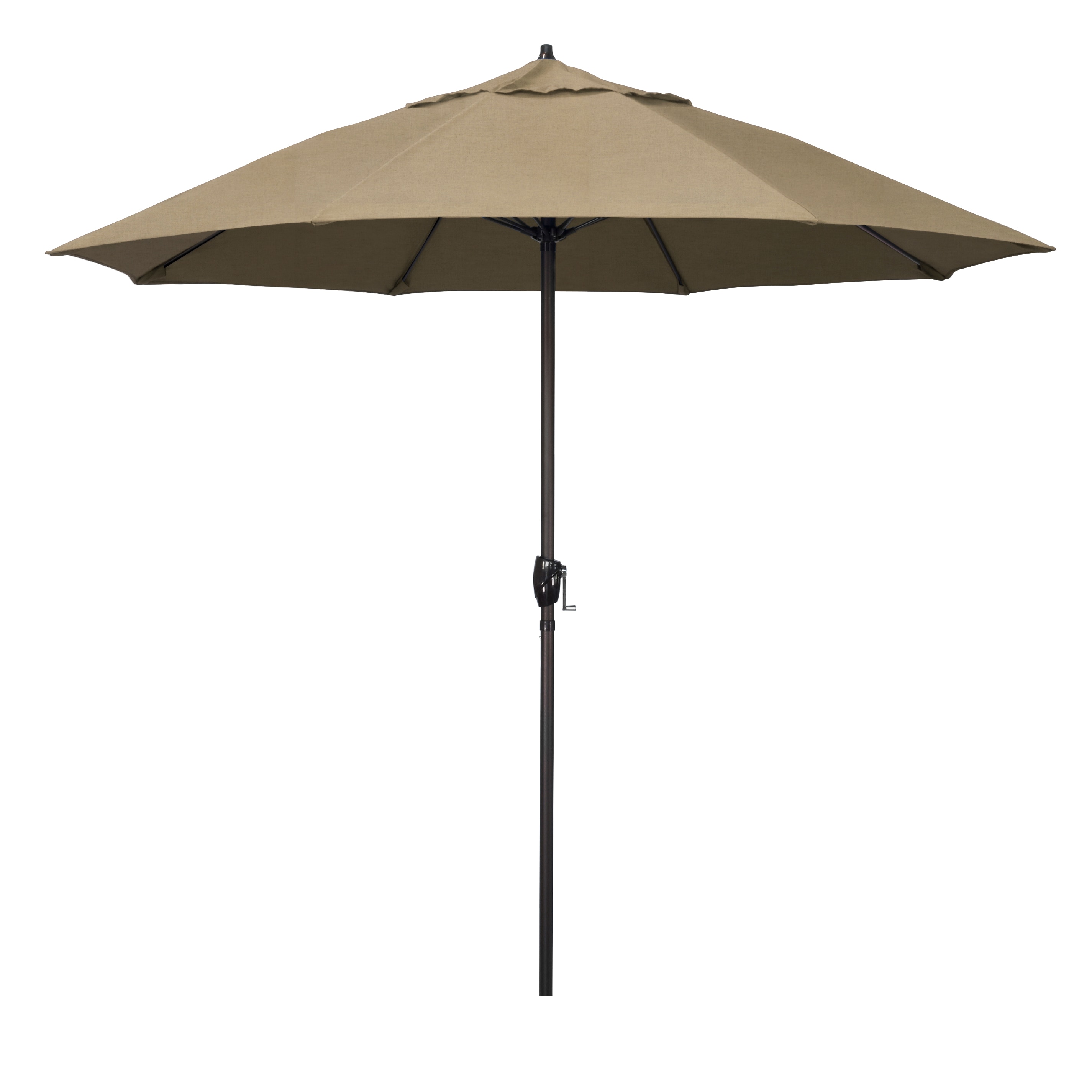 California Umbrella ATAF908117-5476 9-ft Aluminum Beige Market Patio Umbrella