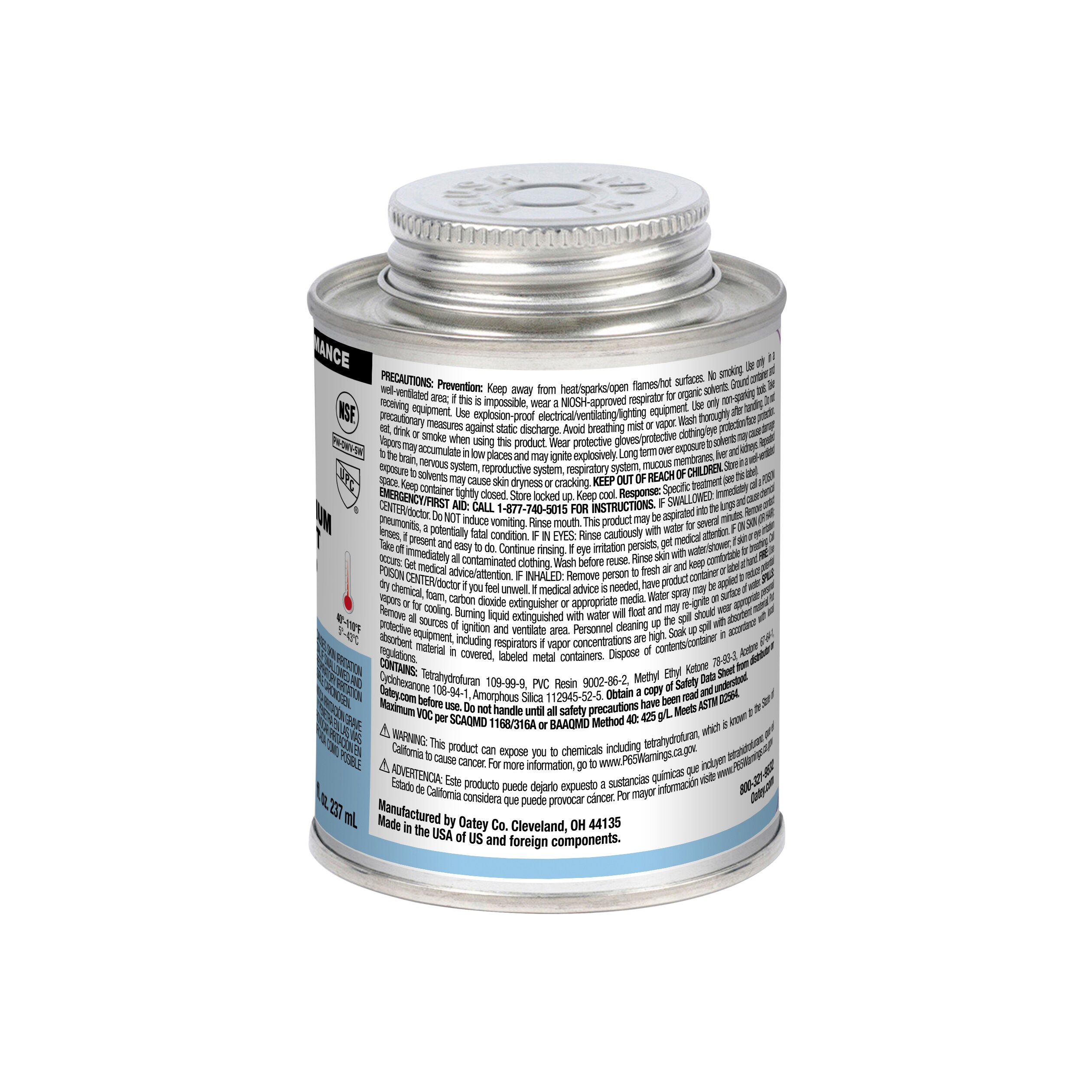 Oatey 30891LV Pipe-Cements-Primers-Cleaners - View #10