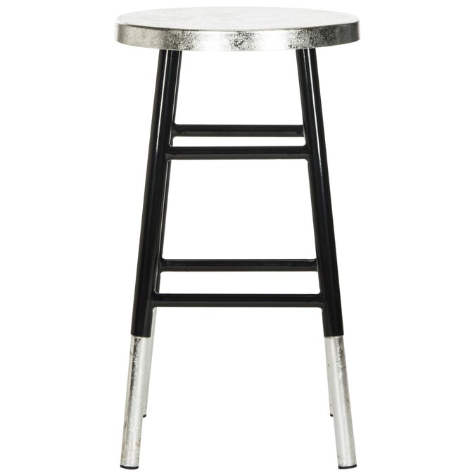 Safavieh Kenzie Silver Dipped Black, Black And Silver Bar Stools