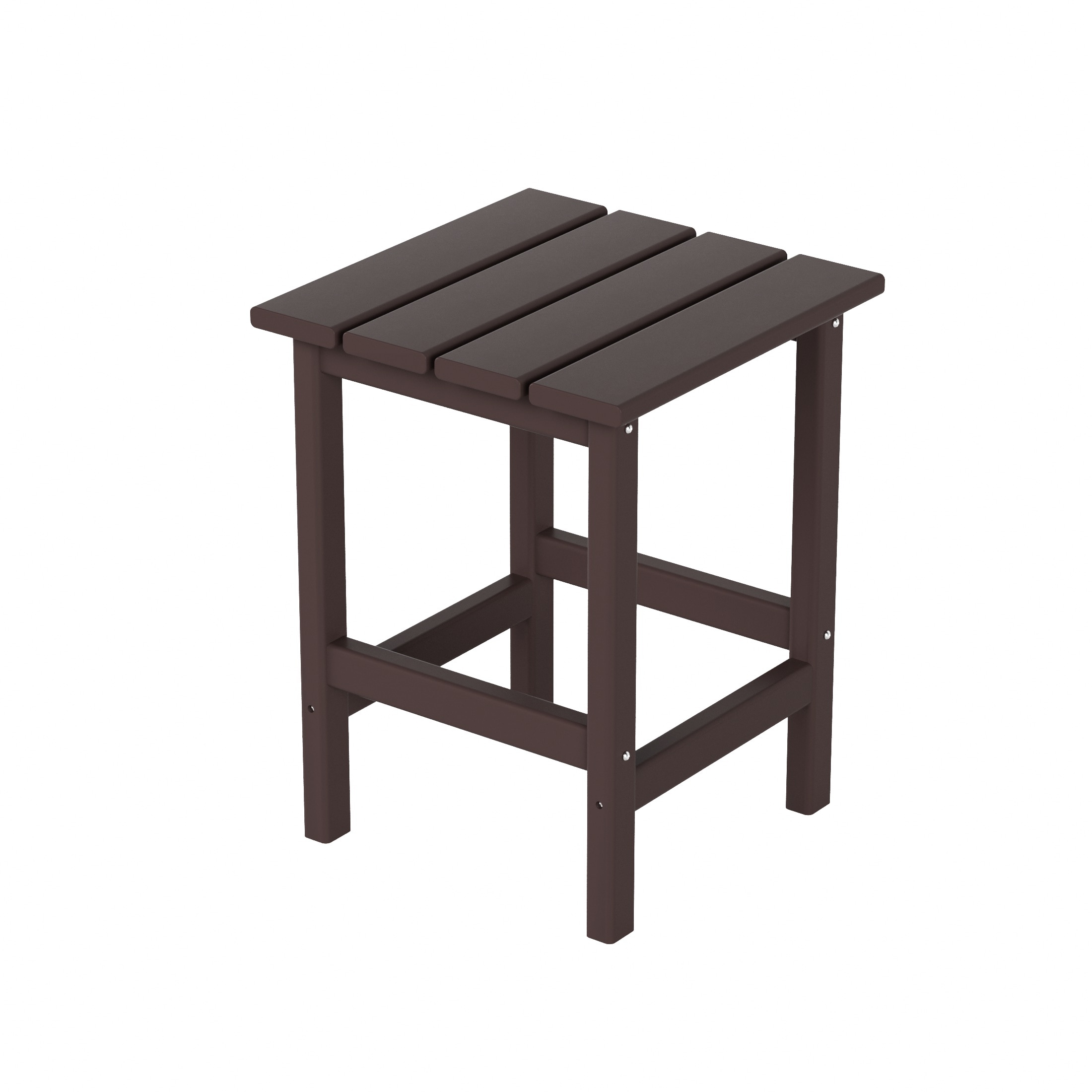 Westin Furniture 2001-CS-DKBR Laguna Square End Table 14-in W x 14-in L