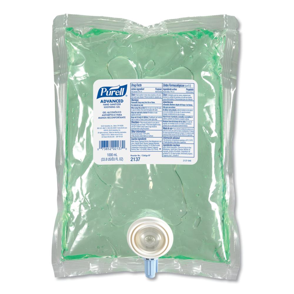 PURELL GOJ213708EA 33.81-oz Fragrance-free Hand Sanitizer Dispenser Bag Gel