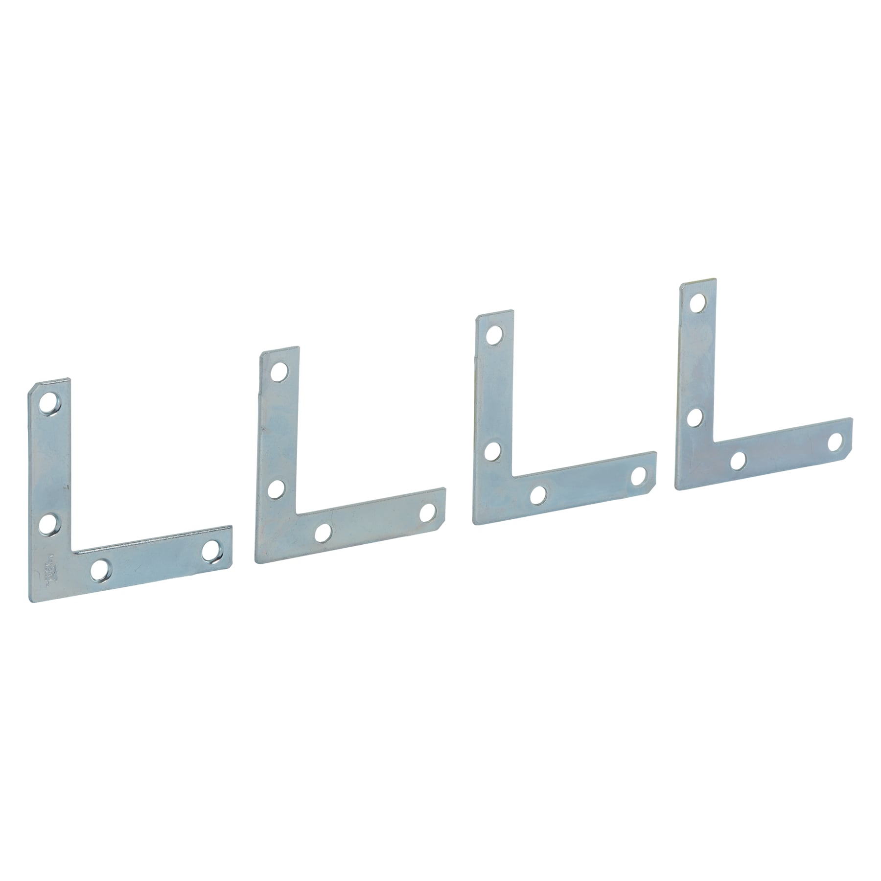 National Hardware 0.07-in x 2.5-in Zinc-plated Steel Flat Brace (4-Pack ...