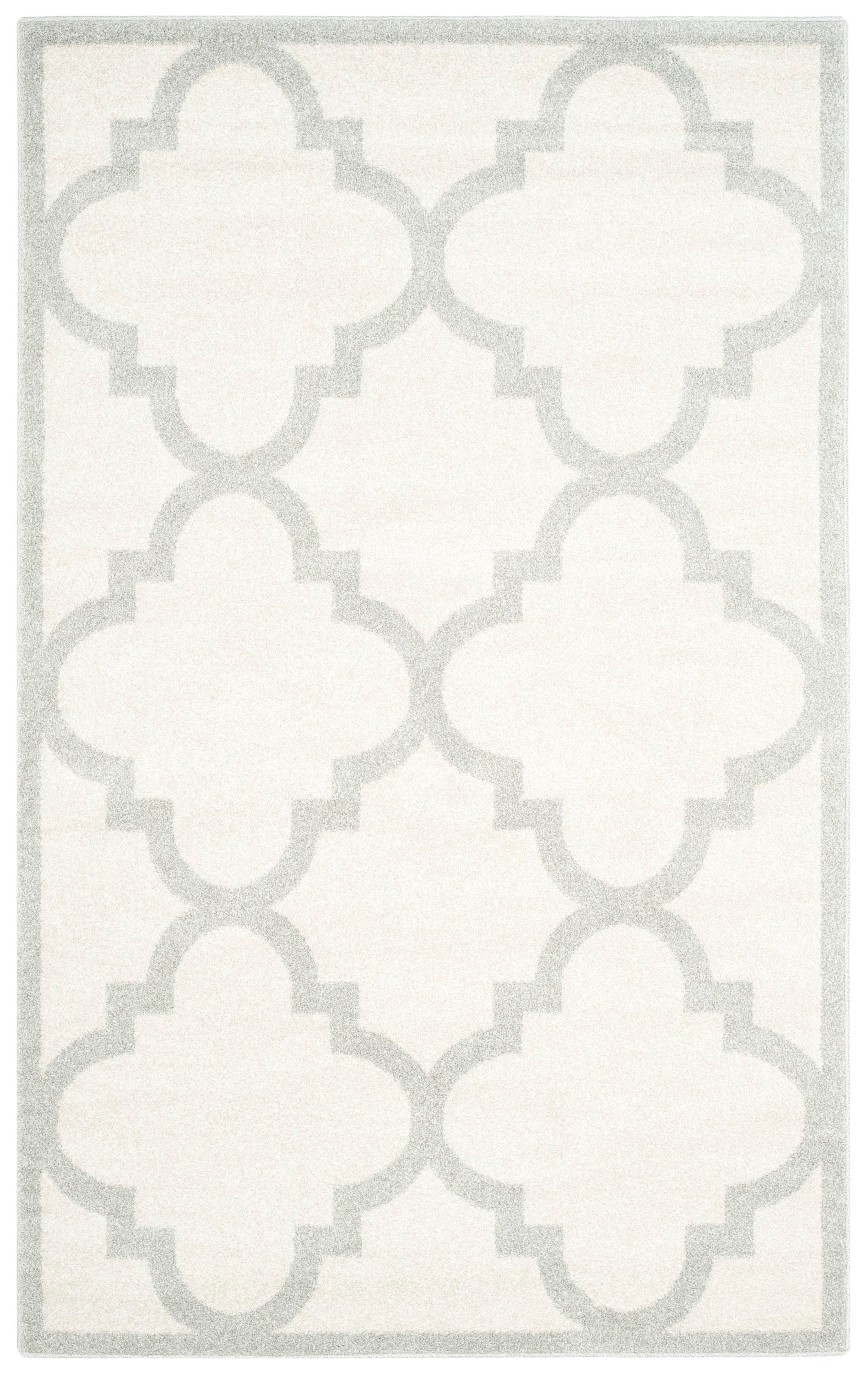 Safavieh AMT423E-5 Amherst Pompey 5 x 8 (ft) Loomed Synthetic Beige/Light Gray Rectangular Indoor Trellis Area rug