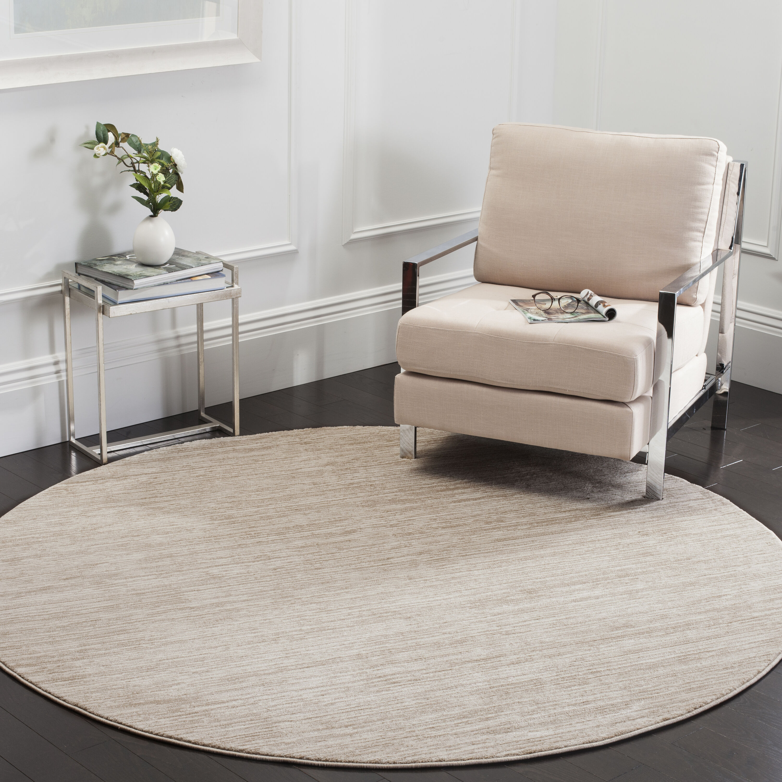 Safavieh VSN606F-8R Vision 606F Cream Contemporary Round 8ft x 8ft Rug
