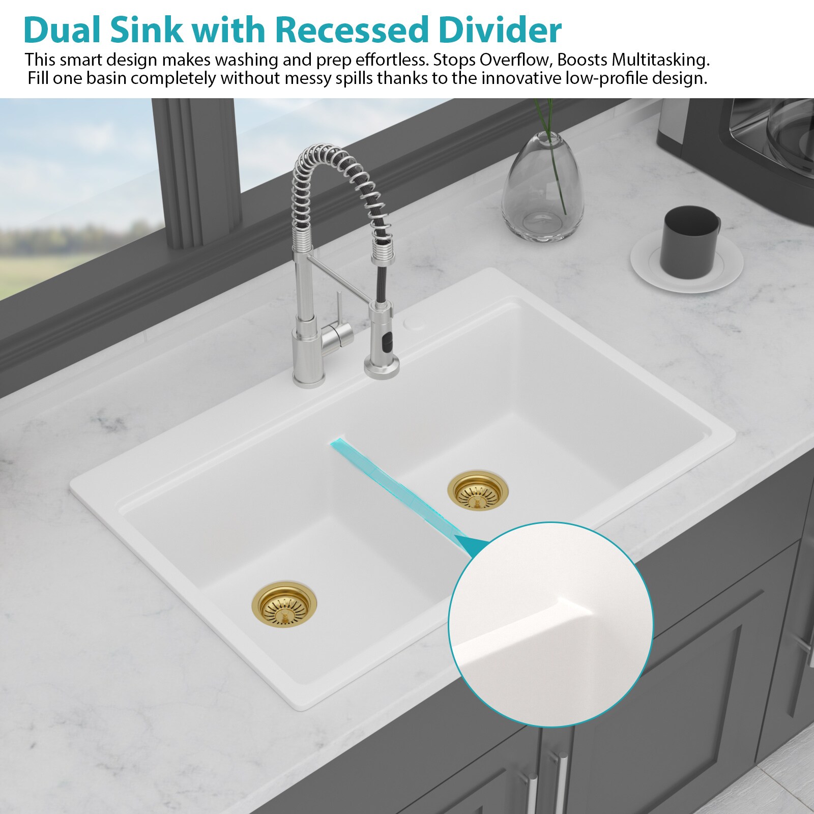 LIVIZA TLY-QZ353535 Kitchen-Sinks - View #6