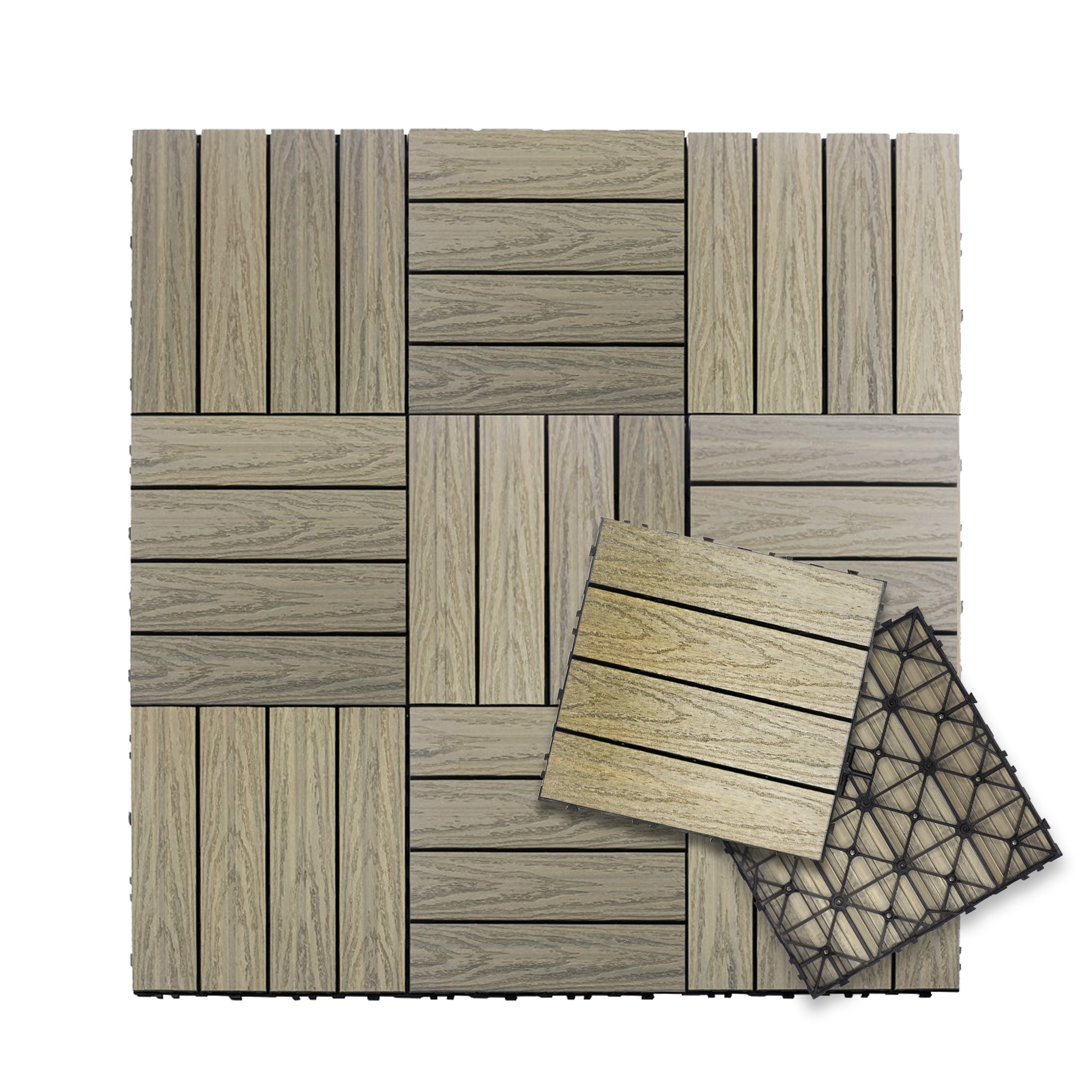 NewTechWood US-QD-ZX-AT Deck-Tiles - View #3