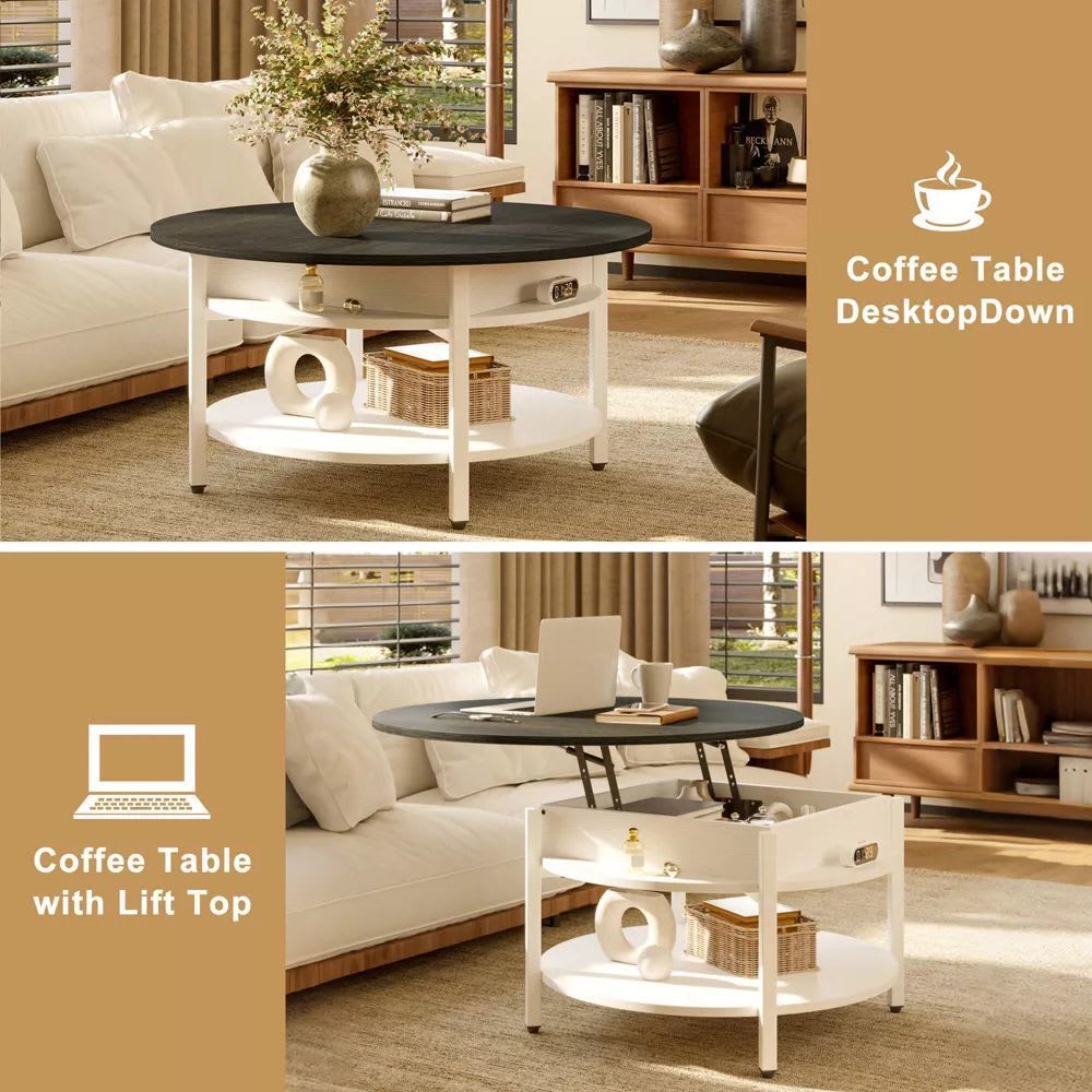 Aok Garden LWP-DF-CT007-WH Coffee-Tables - View #9
