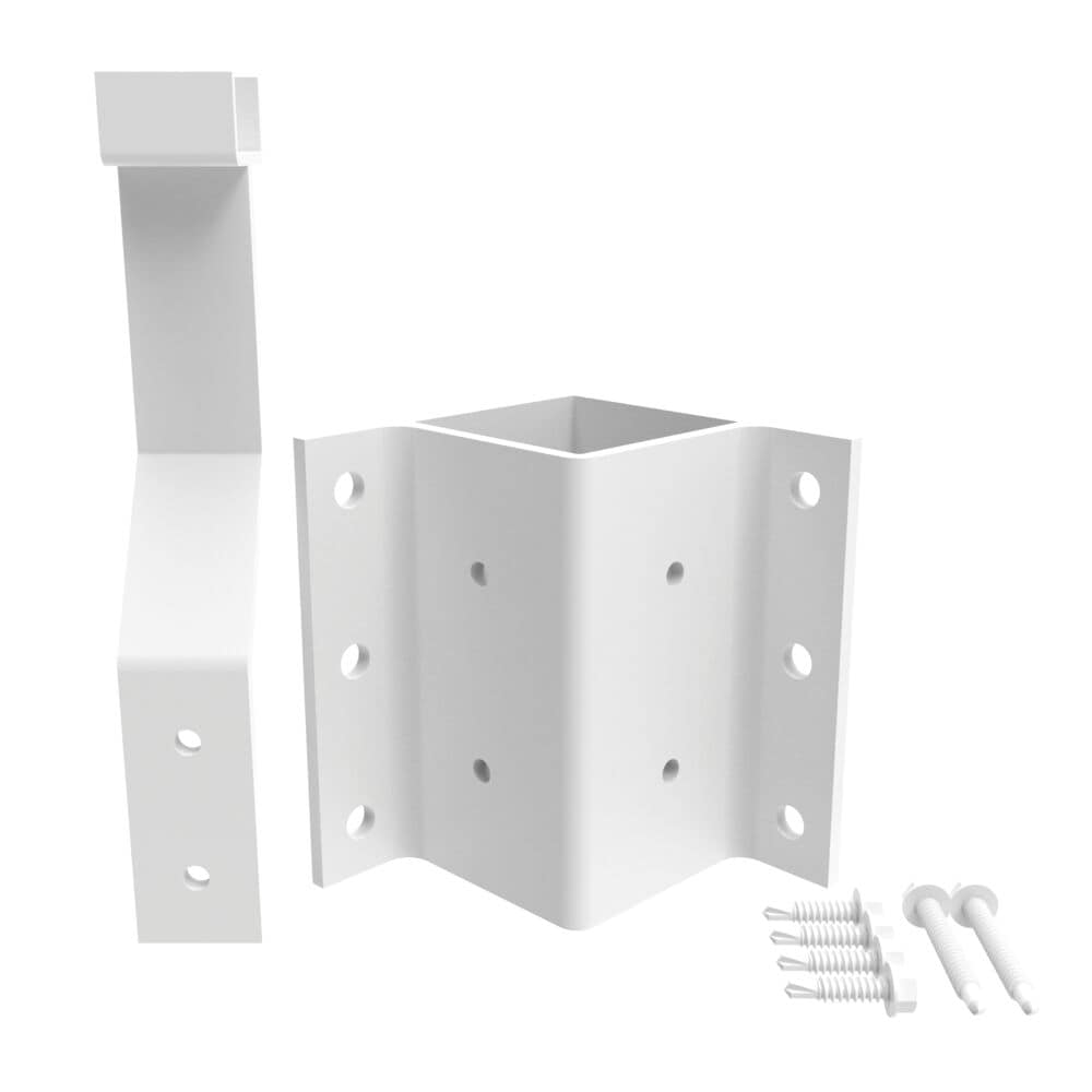 Freedom 73045495 9-in x 6.125-in White Aluminum Fascia mount bracket