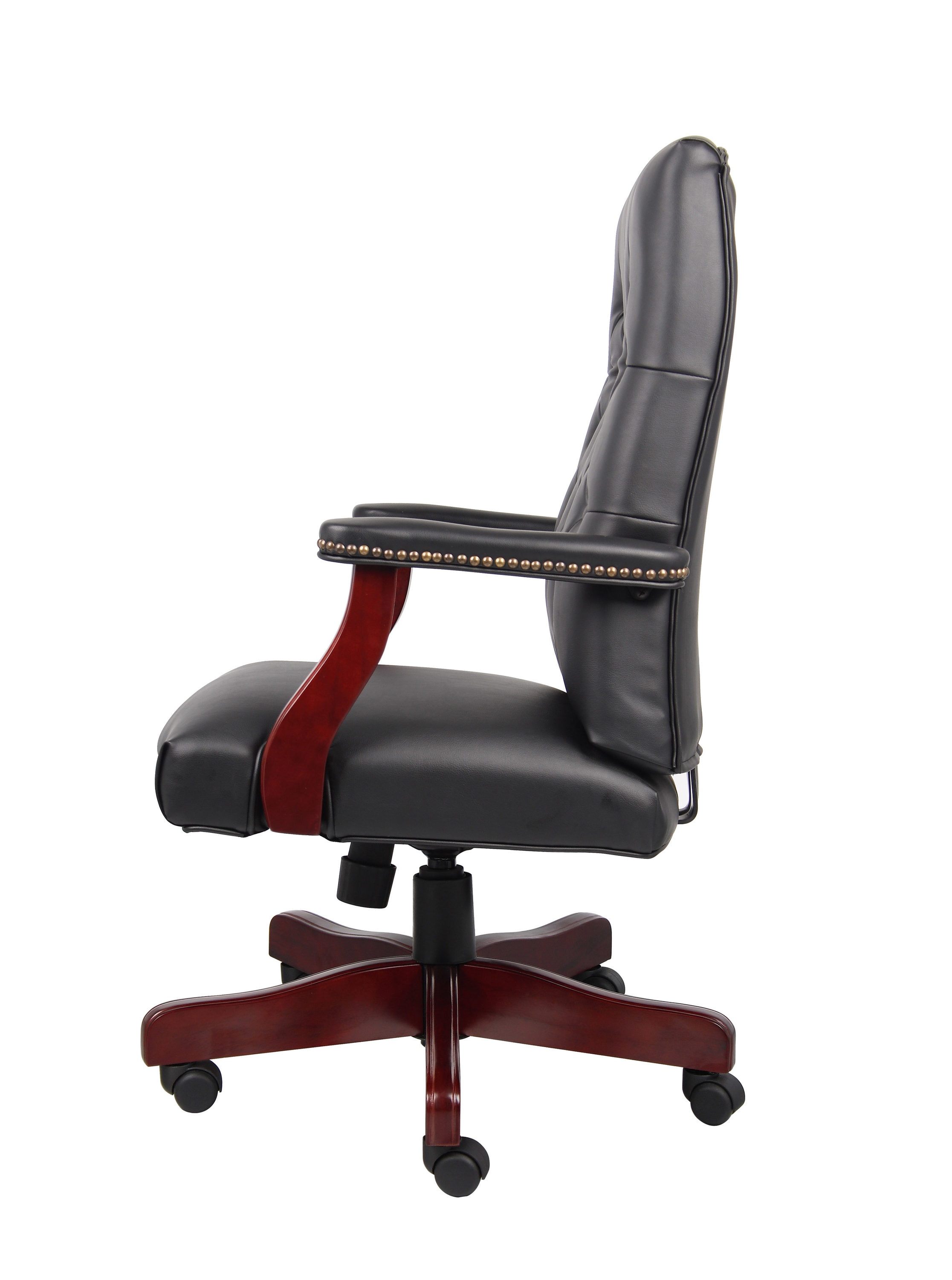 Boss Office Products Black Traditional Ergonomic Adjustable Height ...