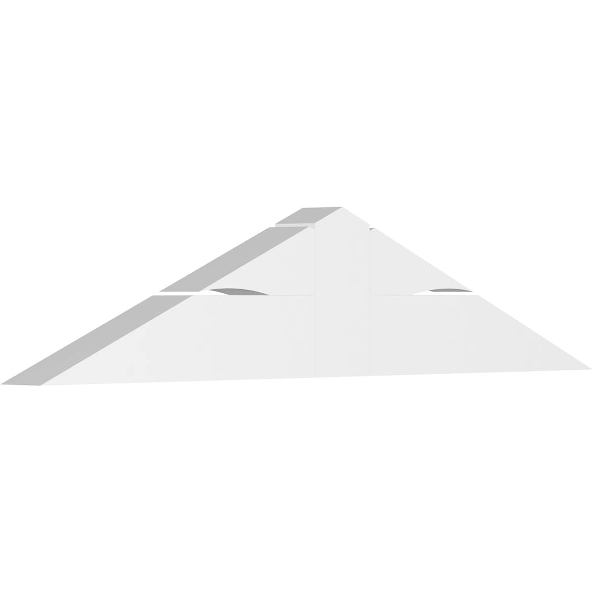 Ekena Millwork GBP060X13X0406RIC00 Richland White PVC Gable bracket