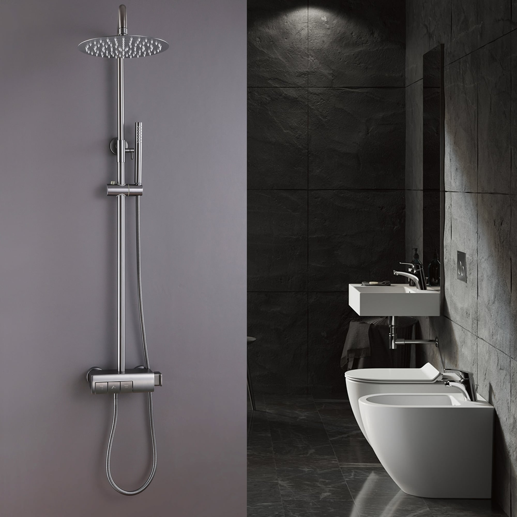 WELLFOR WB-1036 Showerhead-Bar-Panels - View #3