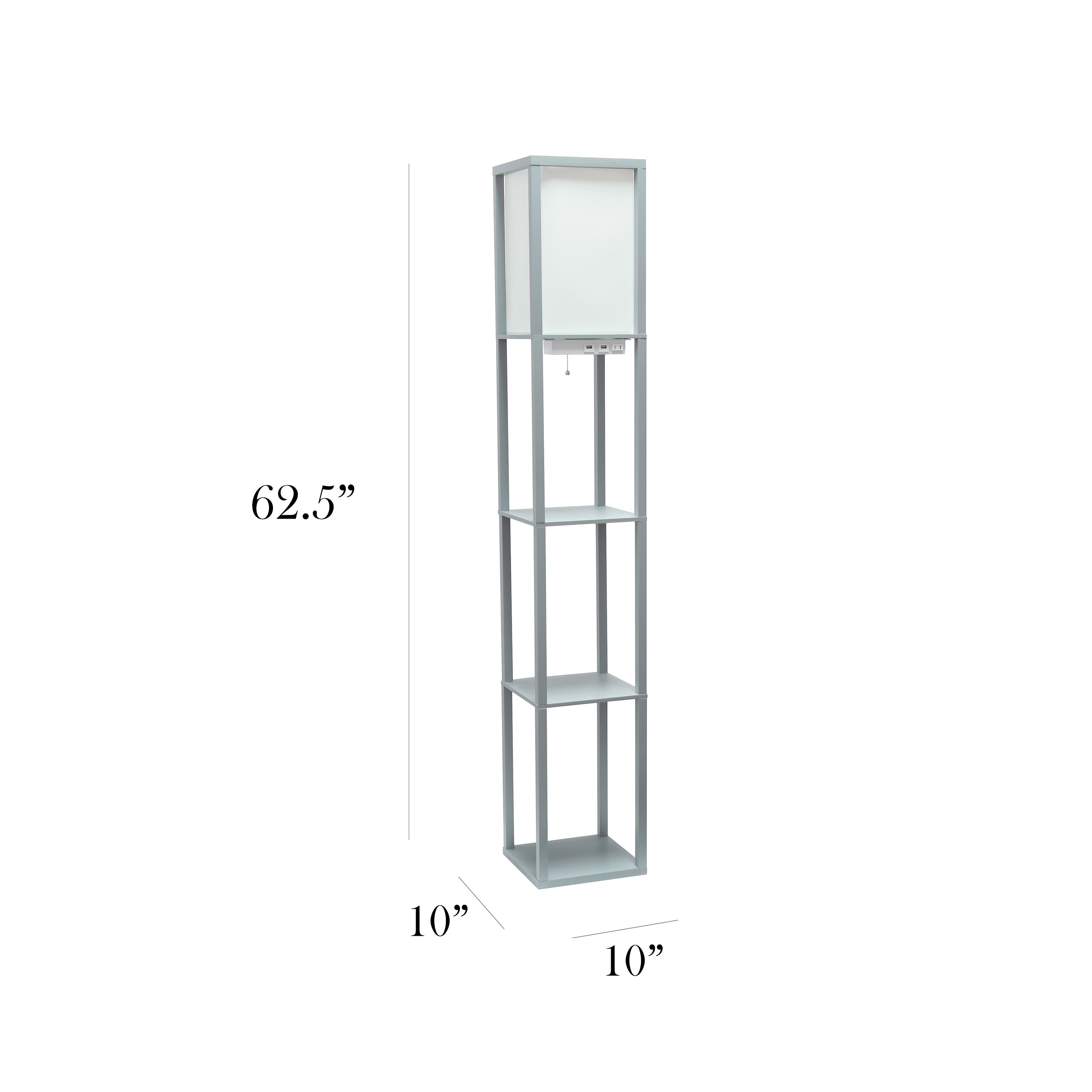 Simple Designs LF1037-GRY floorlamps - View #3