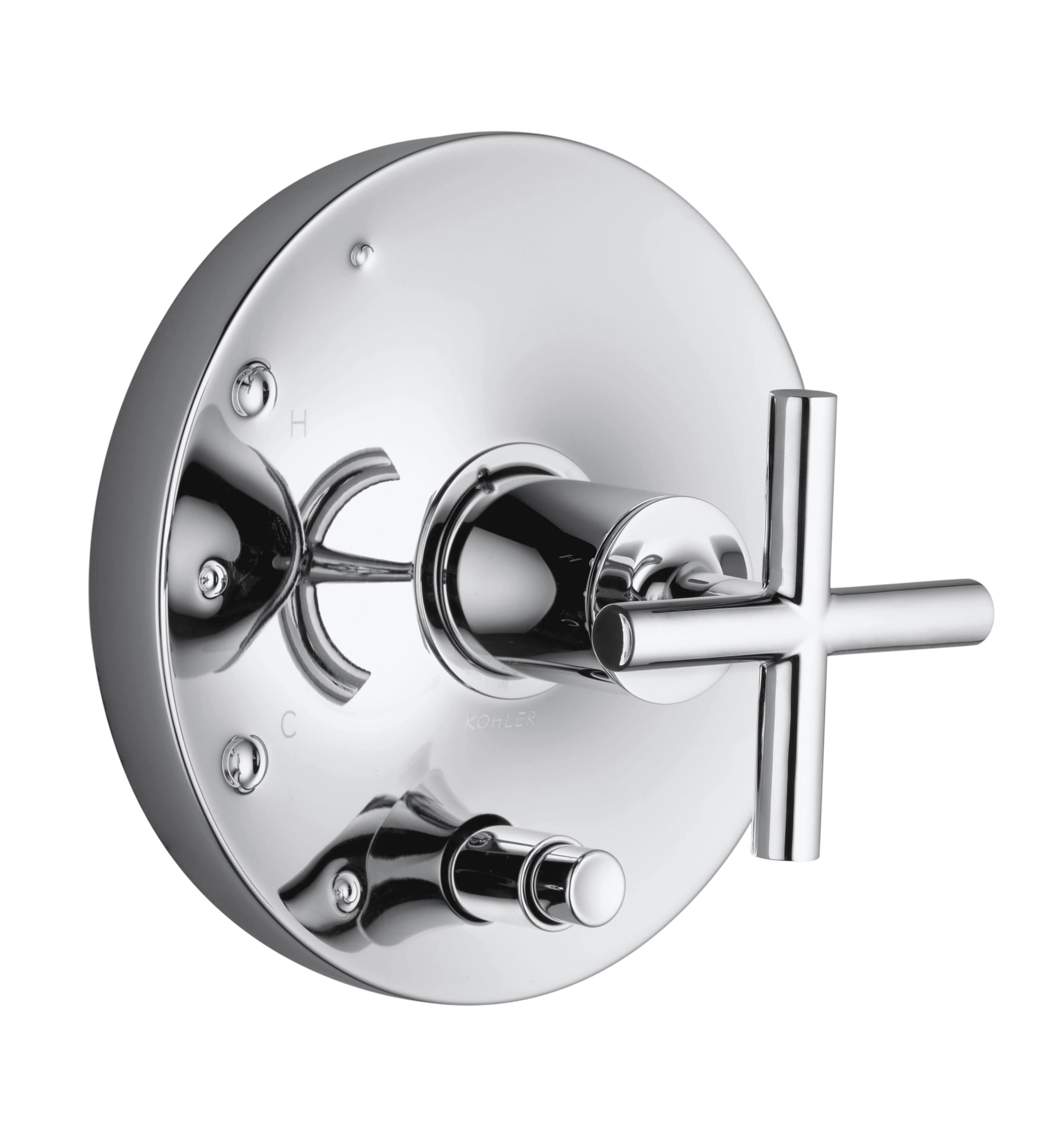 KOHLER T14501-3-CP Polished Chrome Cross Shower Faucet Handle
