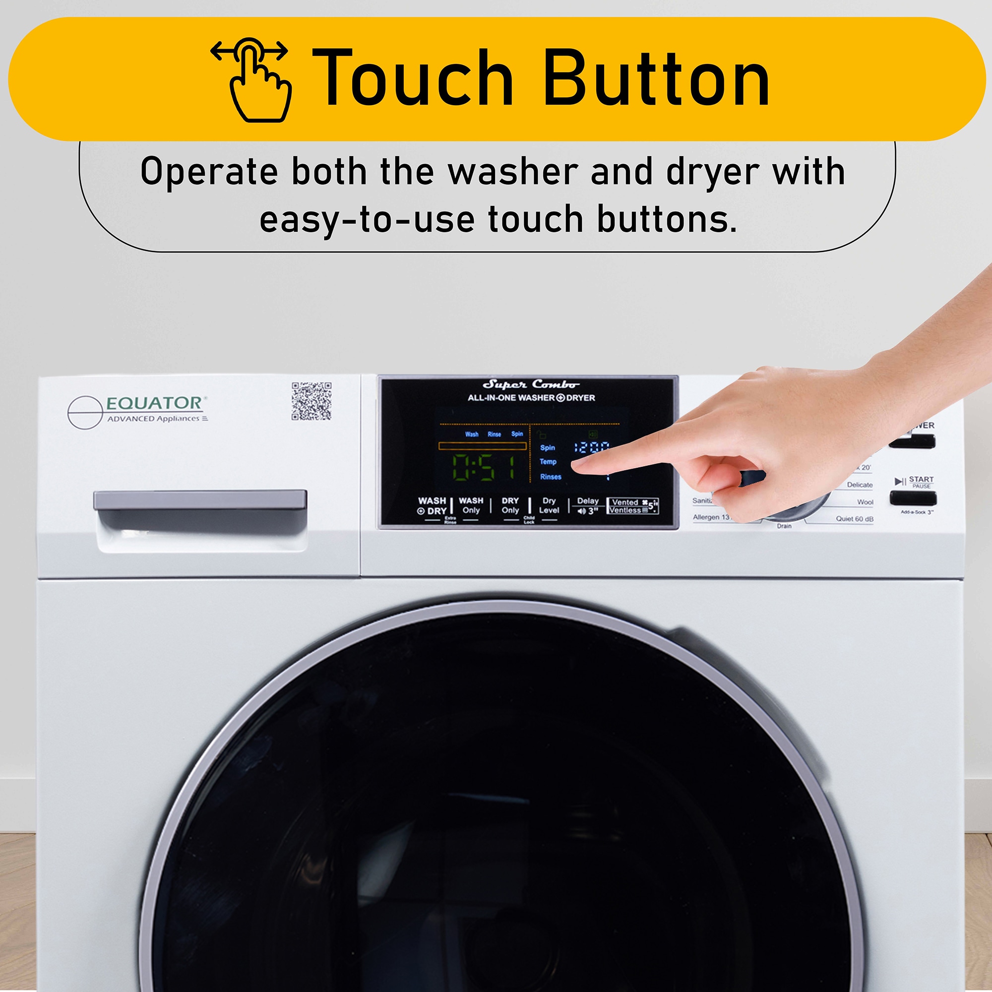 Equator Advanced Appliances EZ 4600 W Combination-Washers-Dryers - View #16