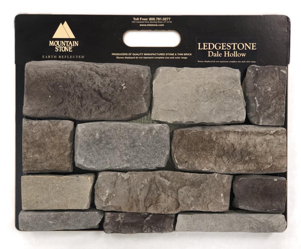 Mountain Stone LDSB01-3 Ledgestone SAMPLE BOARD 1-lin ft Dale Hollow Manufactured Stone Veneer