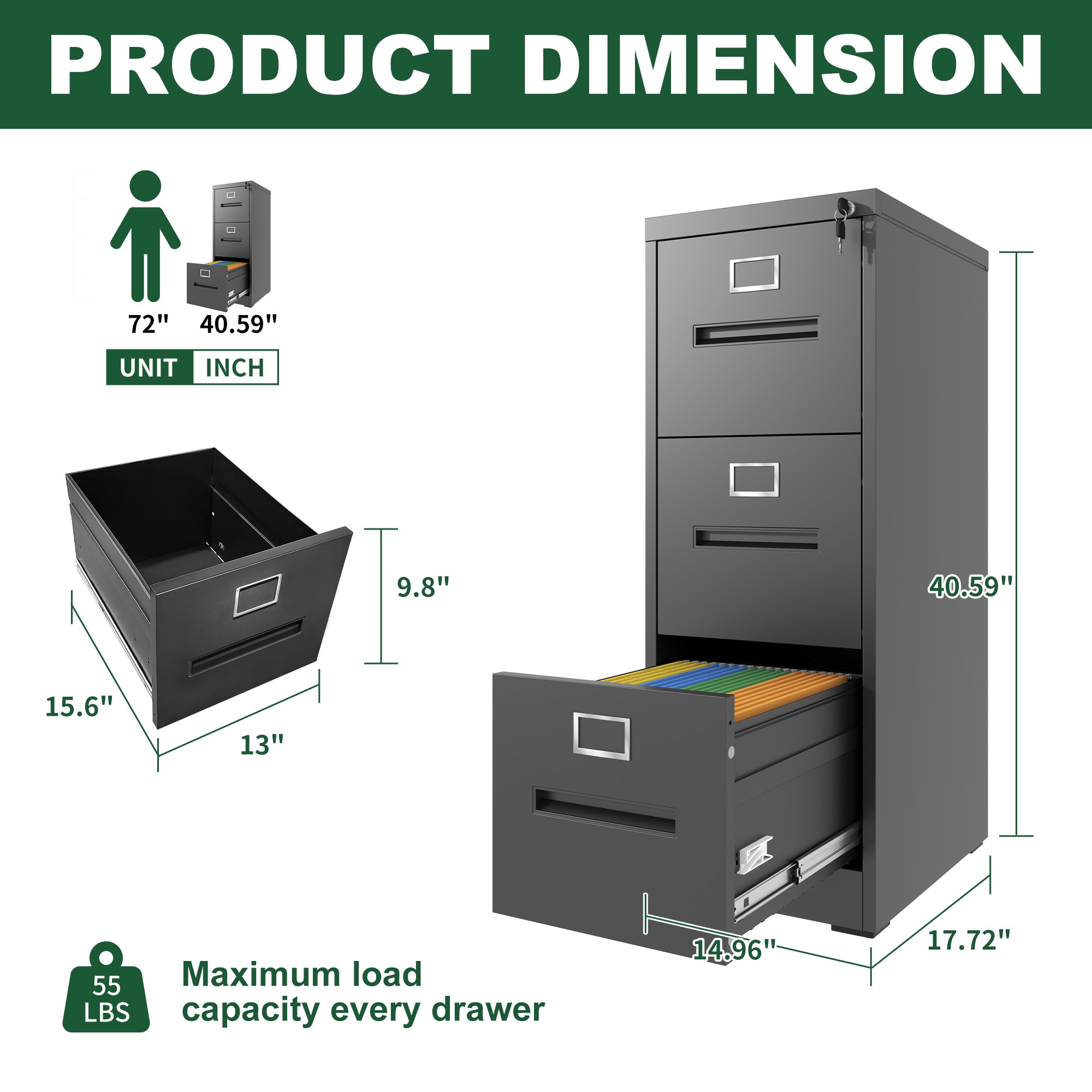 LOVMOR SF-Y-T2398P272052 Filing-Cabinets - View #4