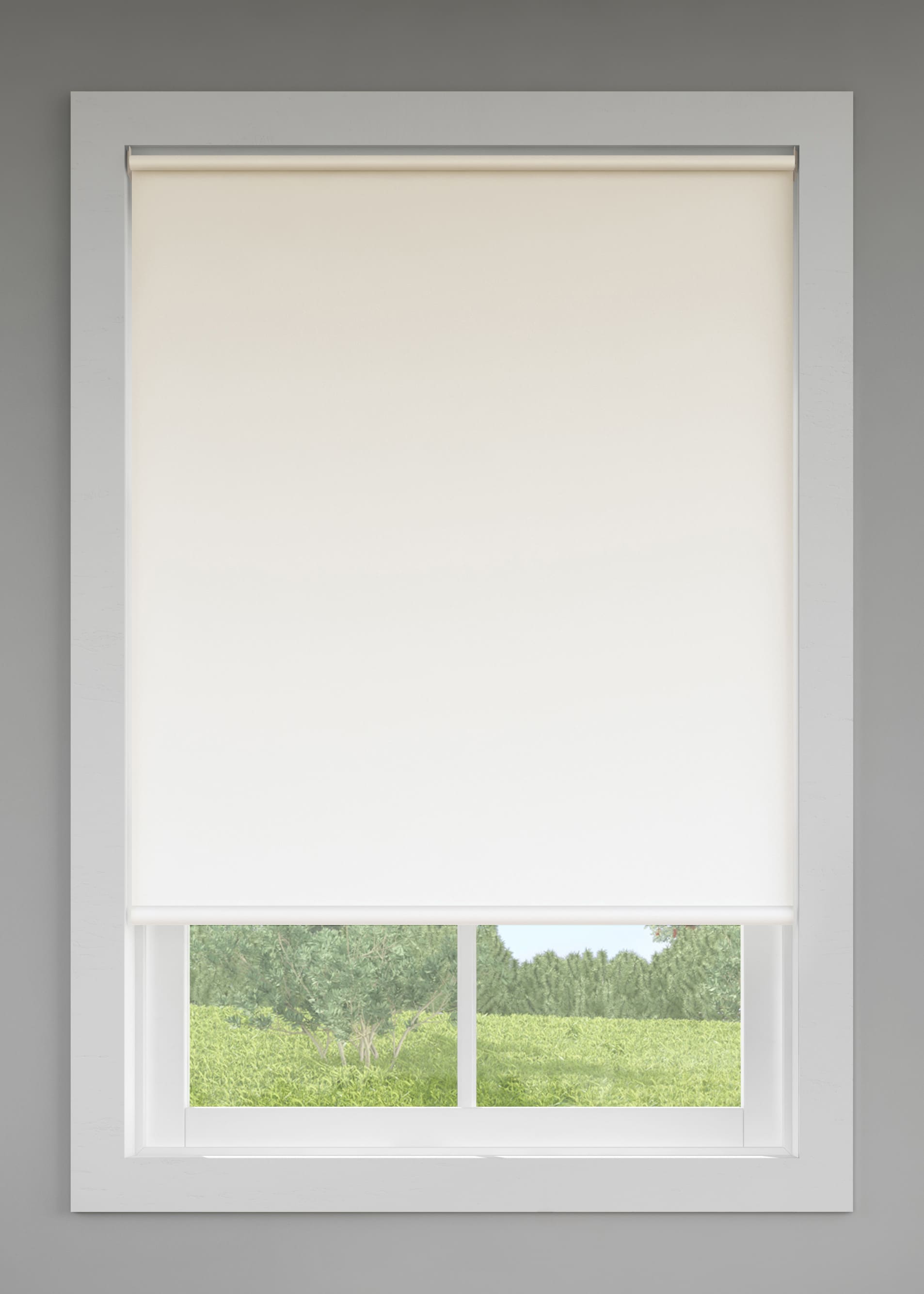 LEVOLOR 37-in x 78-in Cream Room Darkening Cordless Roller Shade ...