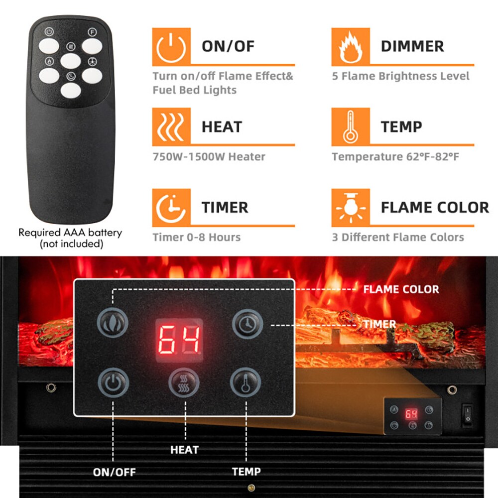 CASAINC WF-EP24718US Electric-Fireplaces - View #9