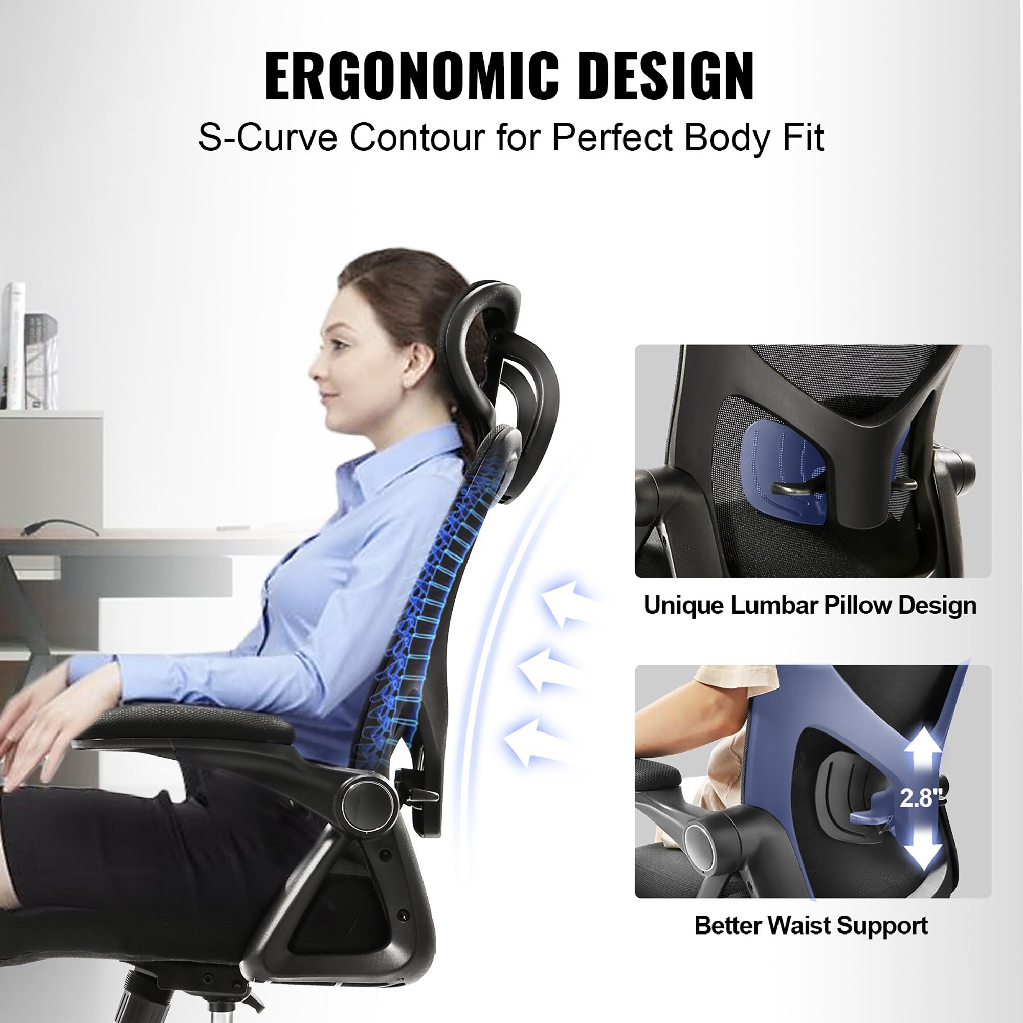 Sumyeg HFCM-W39522215 Office-Chairs - View #2
