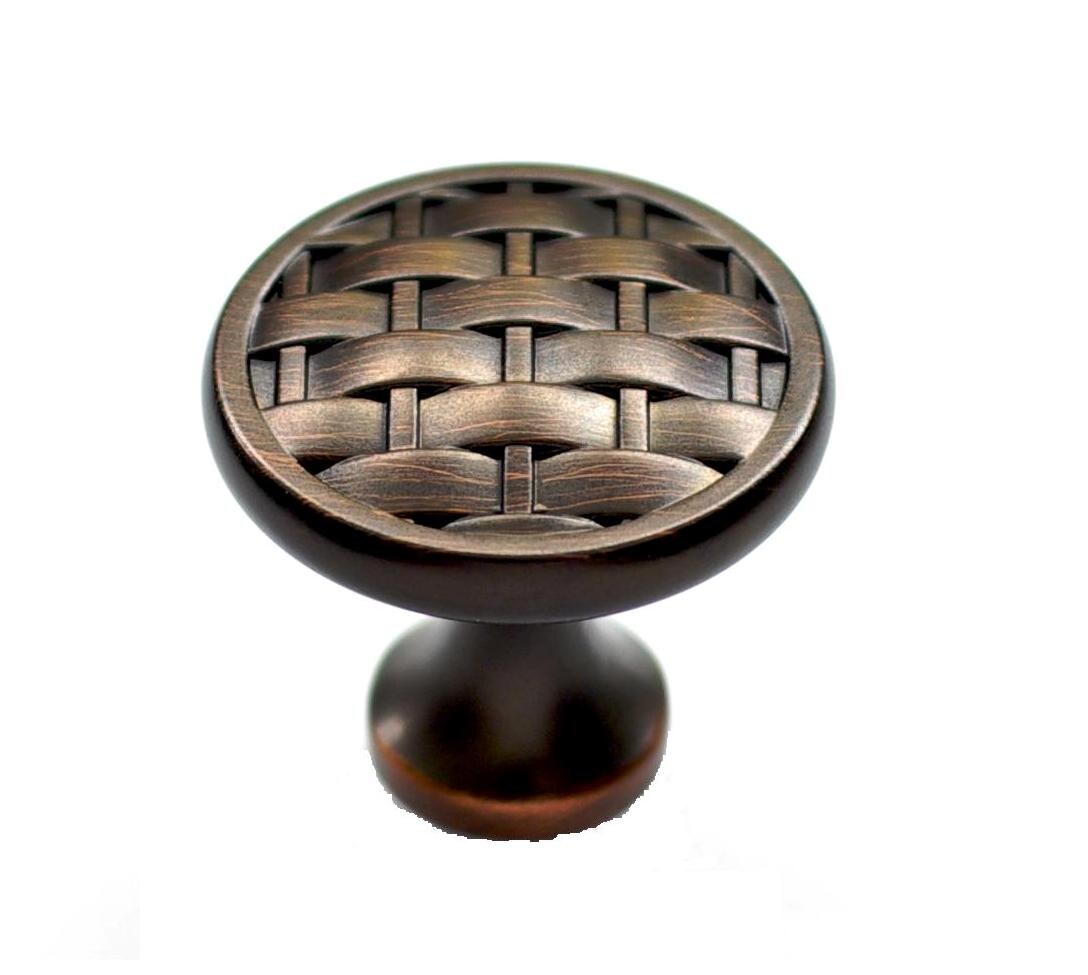 allen + roth D2075-31.75ABZ Aged bronze Round Modern Cabinet Knob