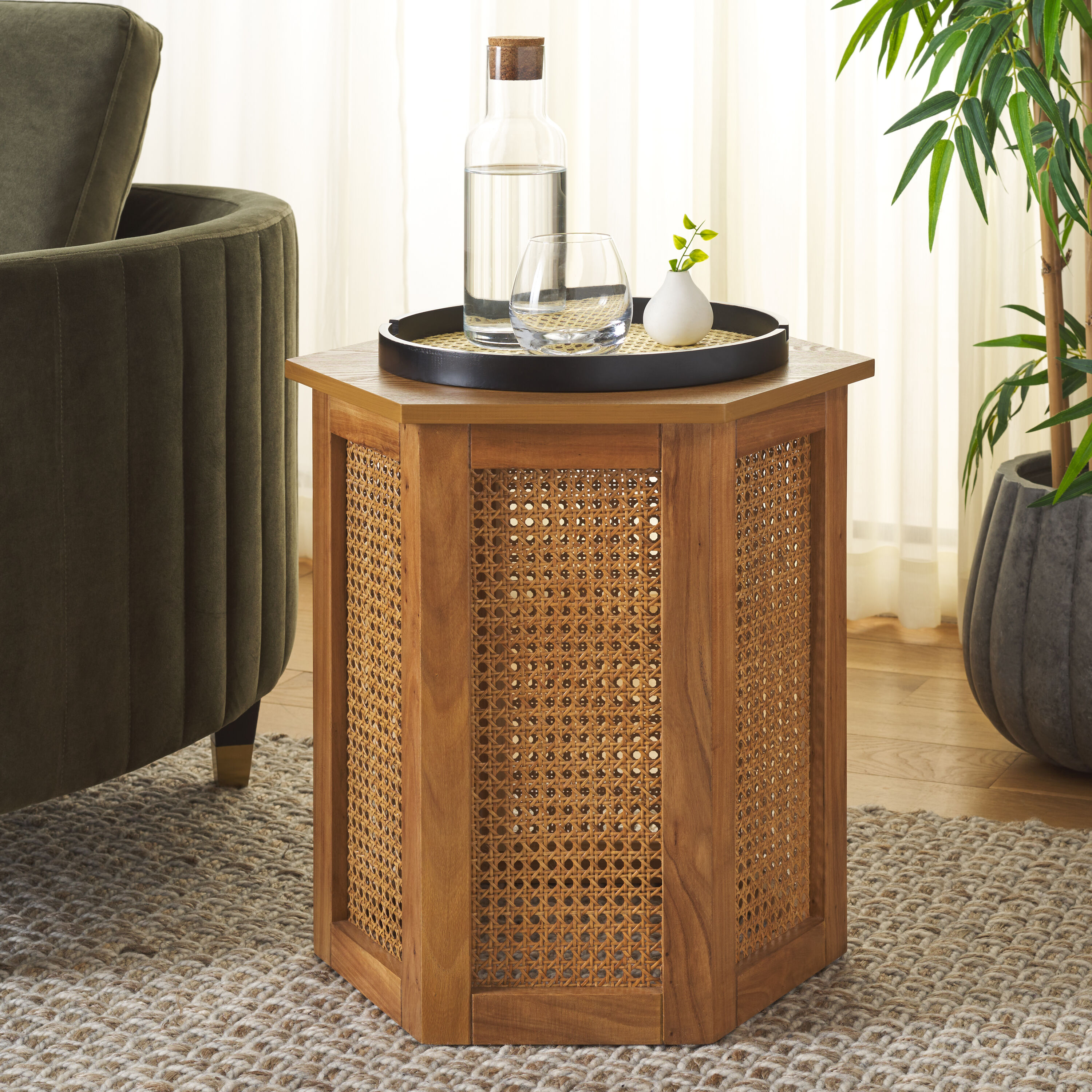 Safavieh ACC2101B Danez Modern Nc Coating Accent Table Set