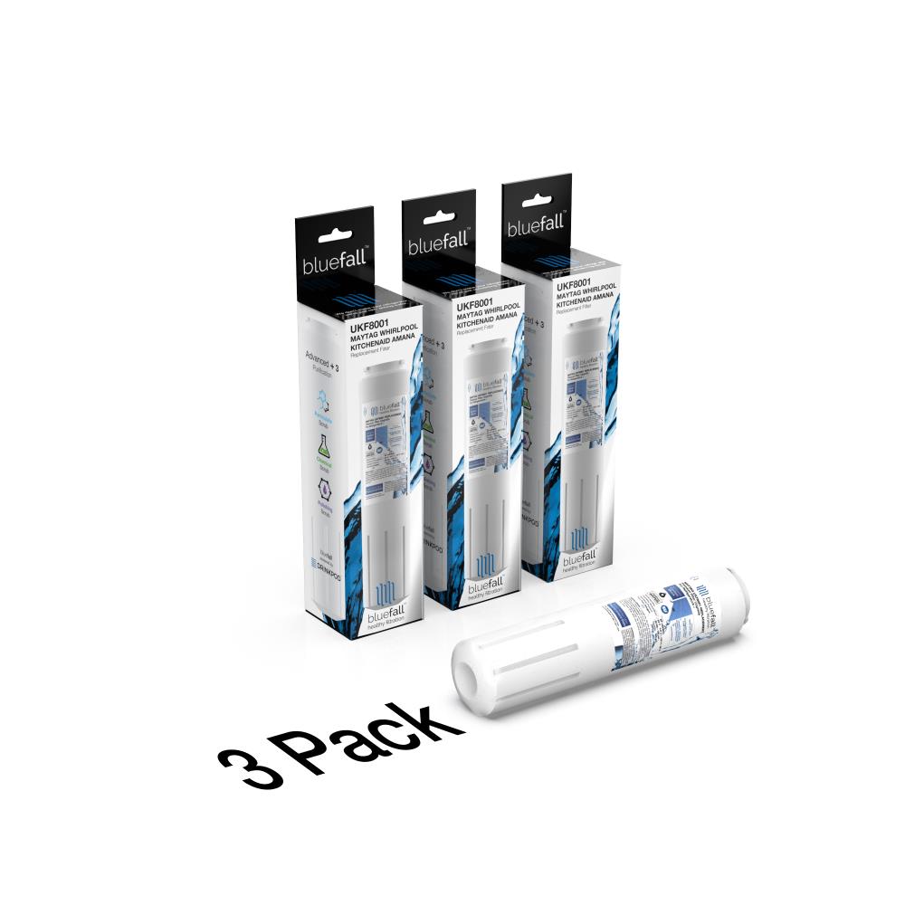 Bluefall BF-UKF8001-3PACK Twist-in Refrigerator Water Filter UKF8001 3 -Pack