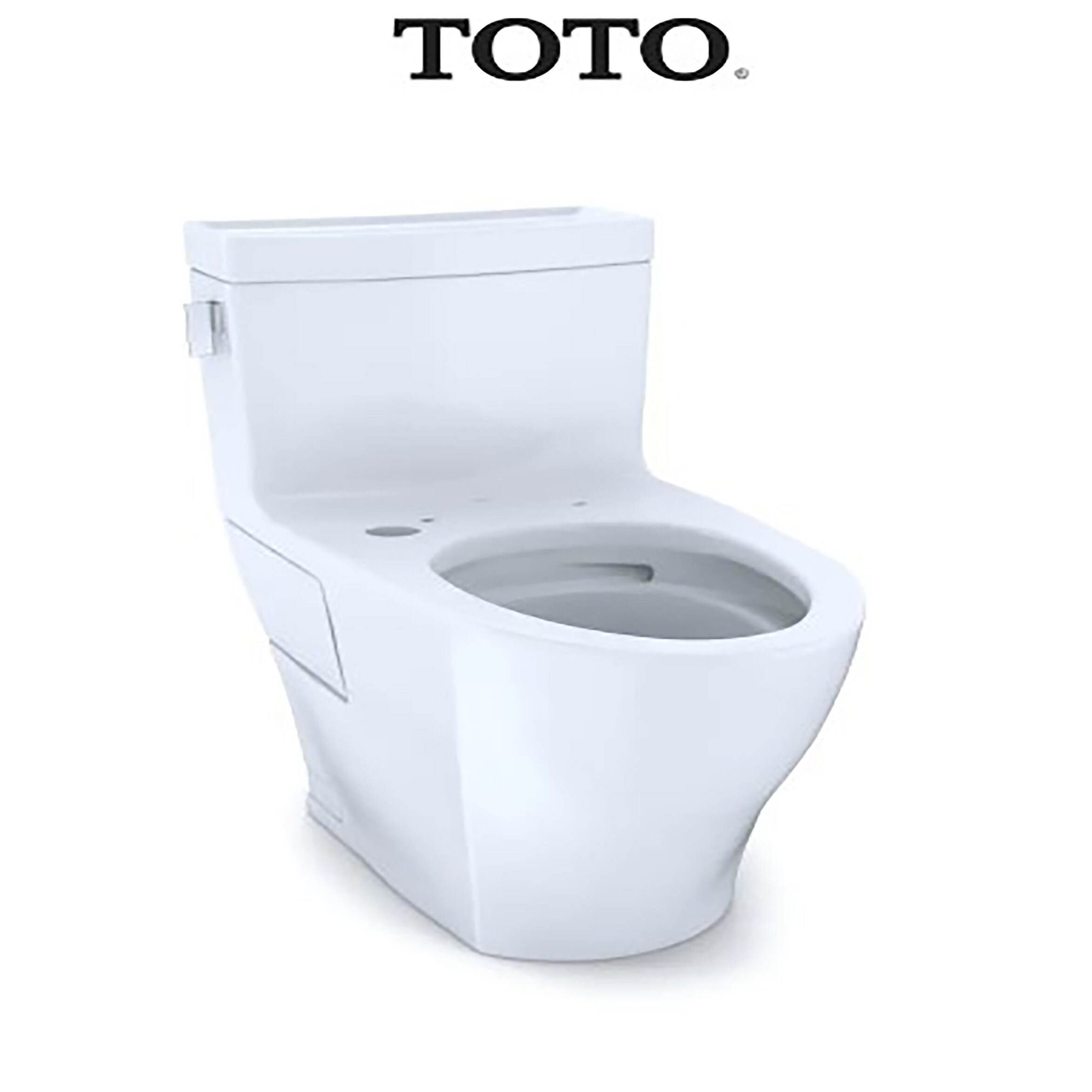 TOTO Legato Cotton White Elongated Chair Height WaterSense Toilet 12-in ...