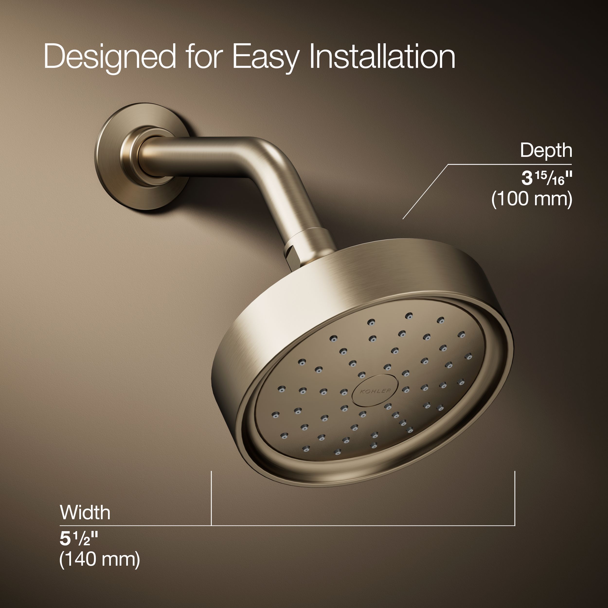 KOHLER 14786-SN Fixed-Showerhead - View #3