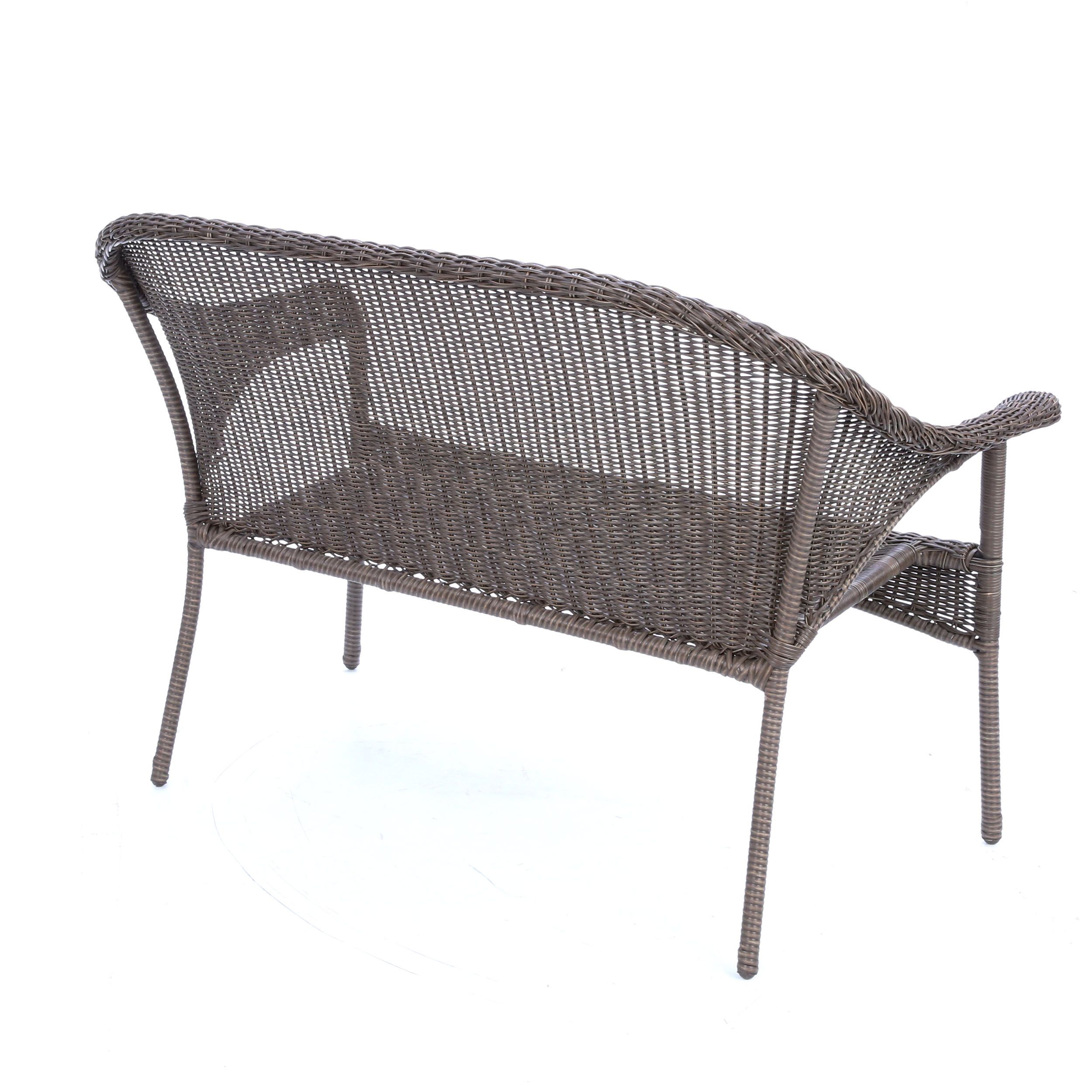 wicker love seat lowes