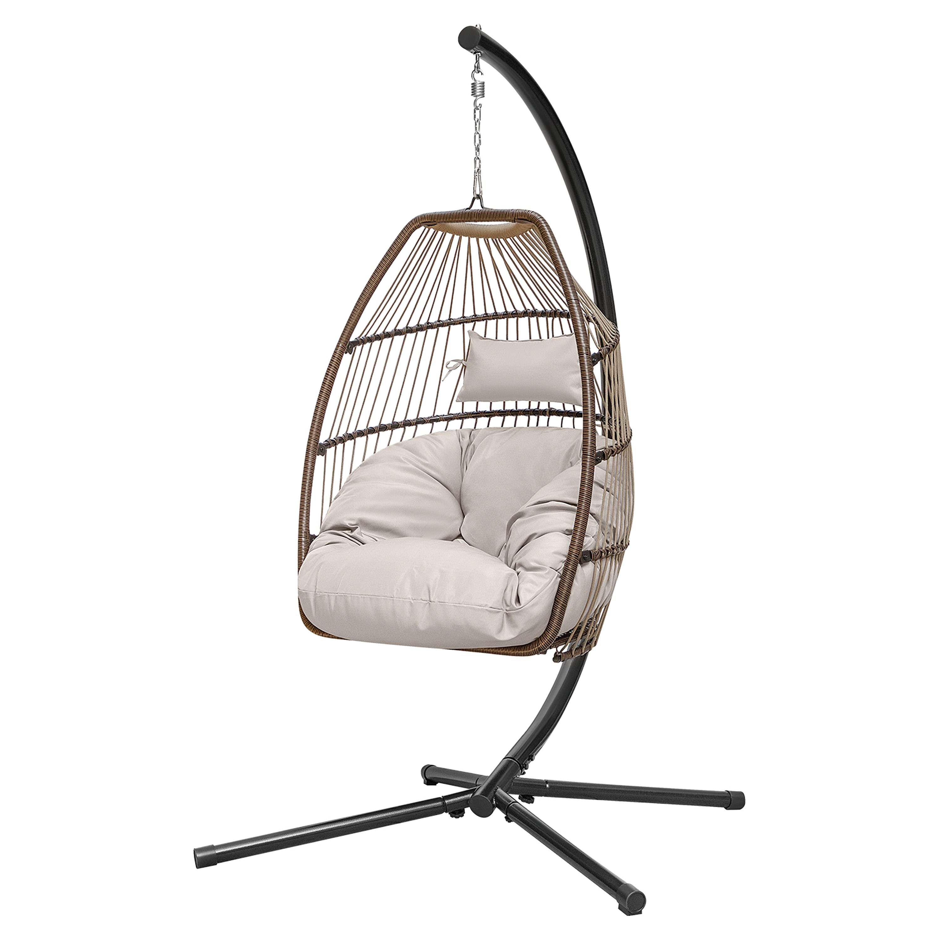 Pod hanging discount chair with stand