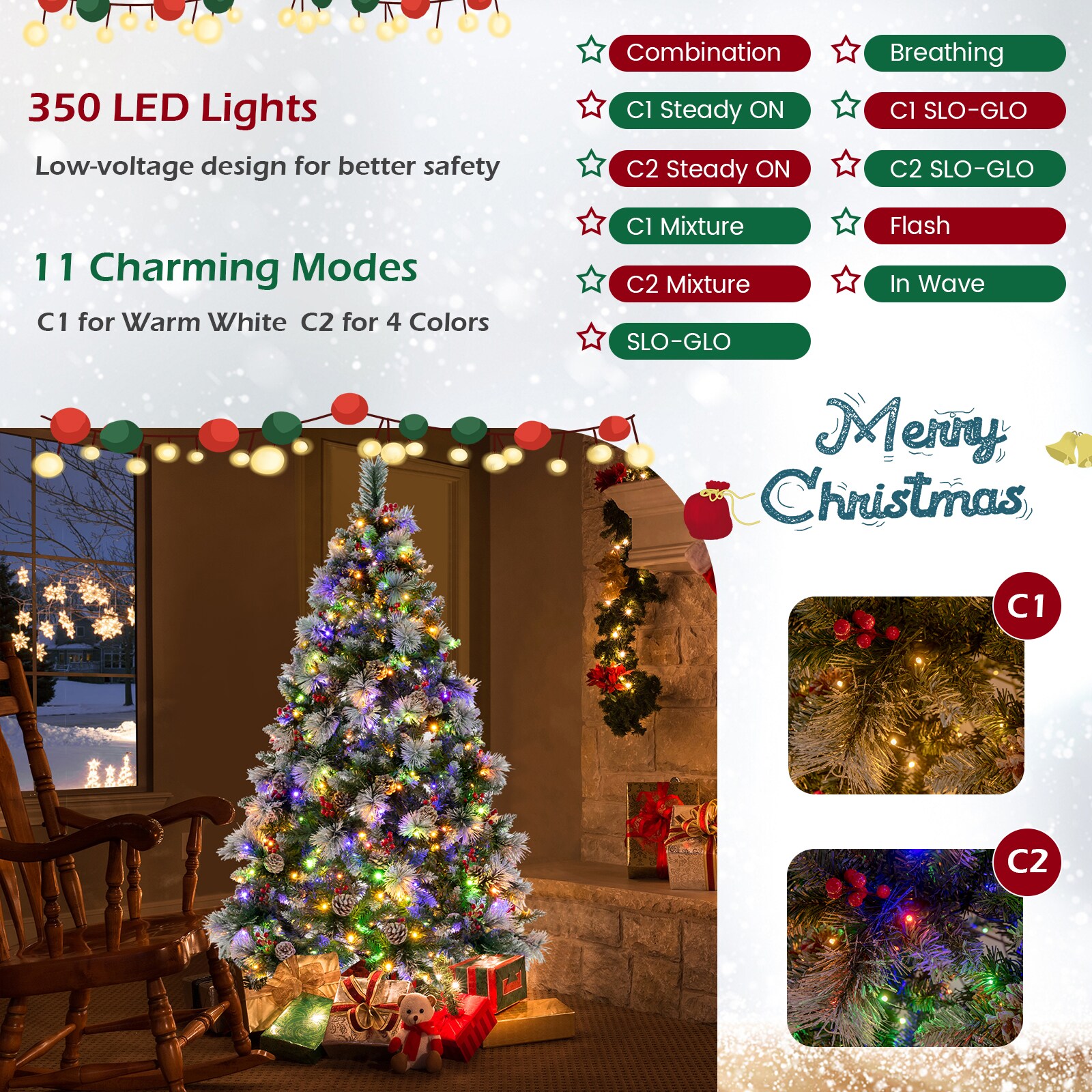 LIVIZA HYZ24506US Artificial-Christmas-Trees - View #4