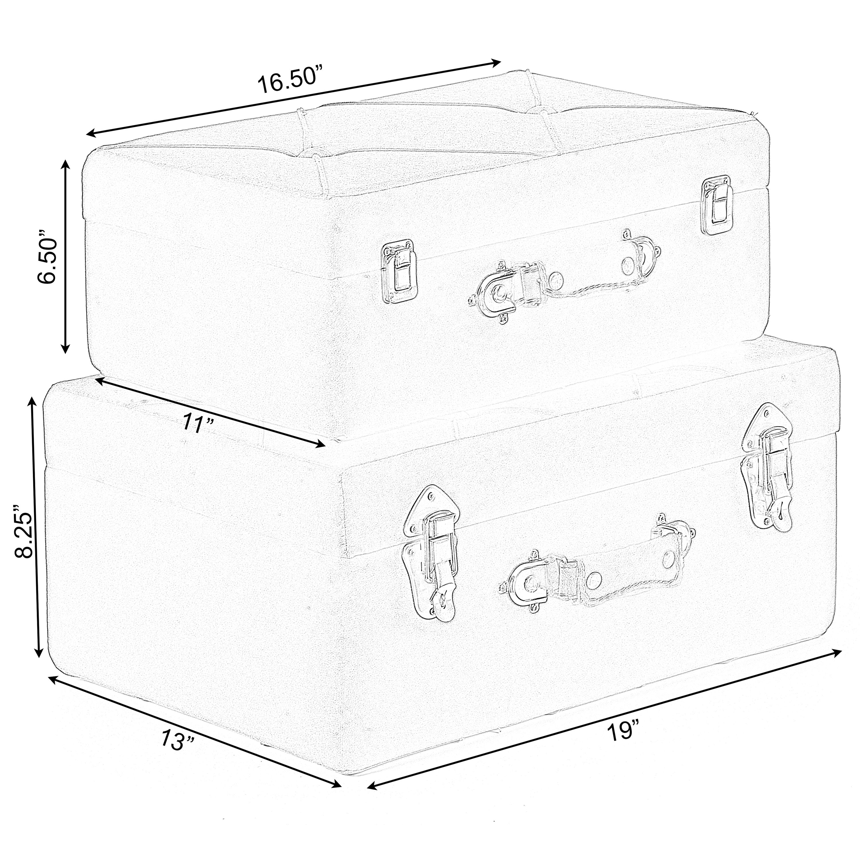 Vintiquewise QI003982-YL Storage-Trunks - View #4