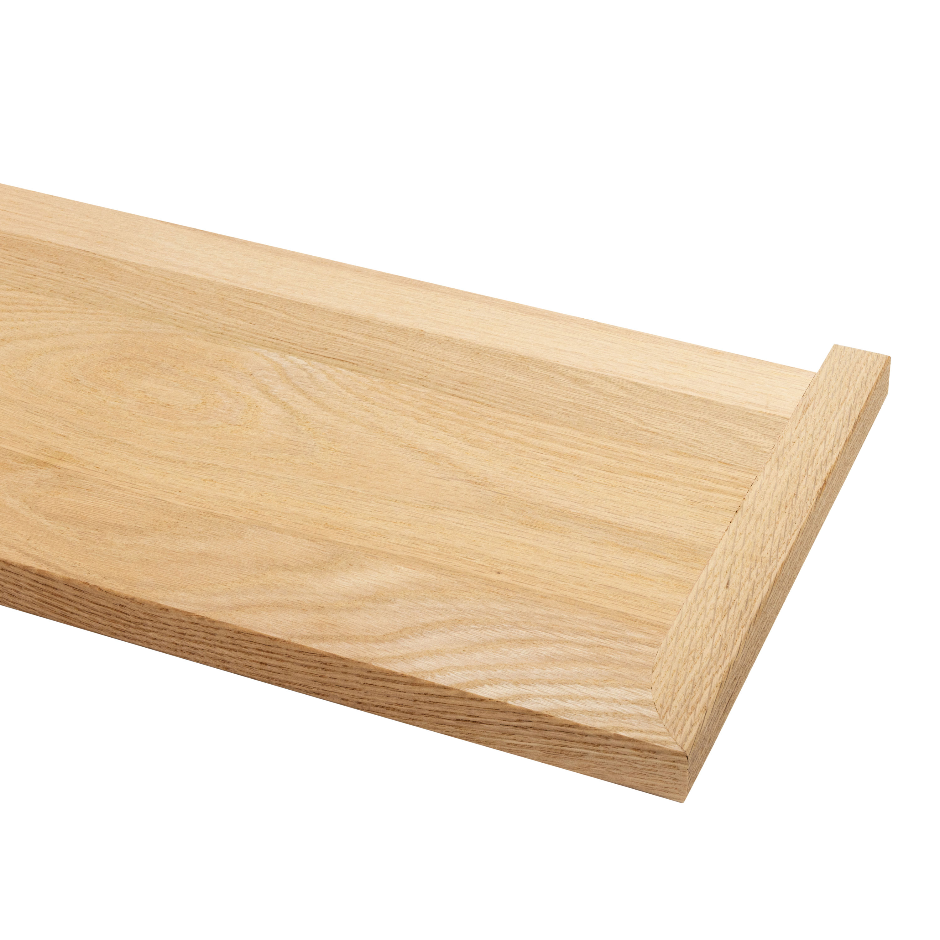 Crown Heritage 4718070SQMR48 48-in x 11.5-in x 1.03-in Unfinished Red oak Reversible return Square edge Stair Tread