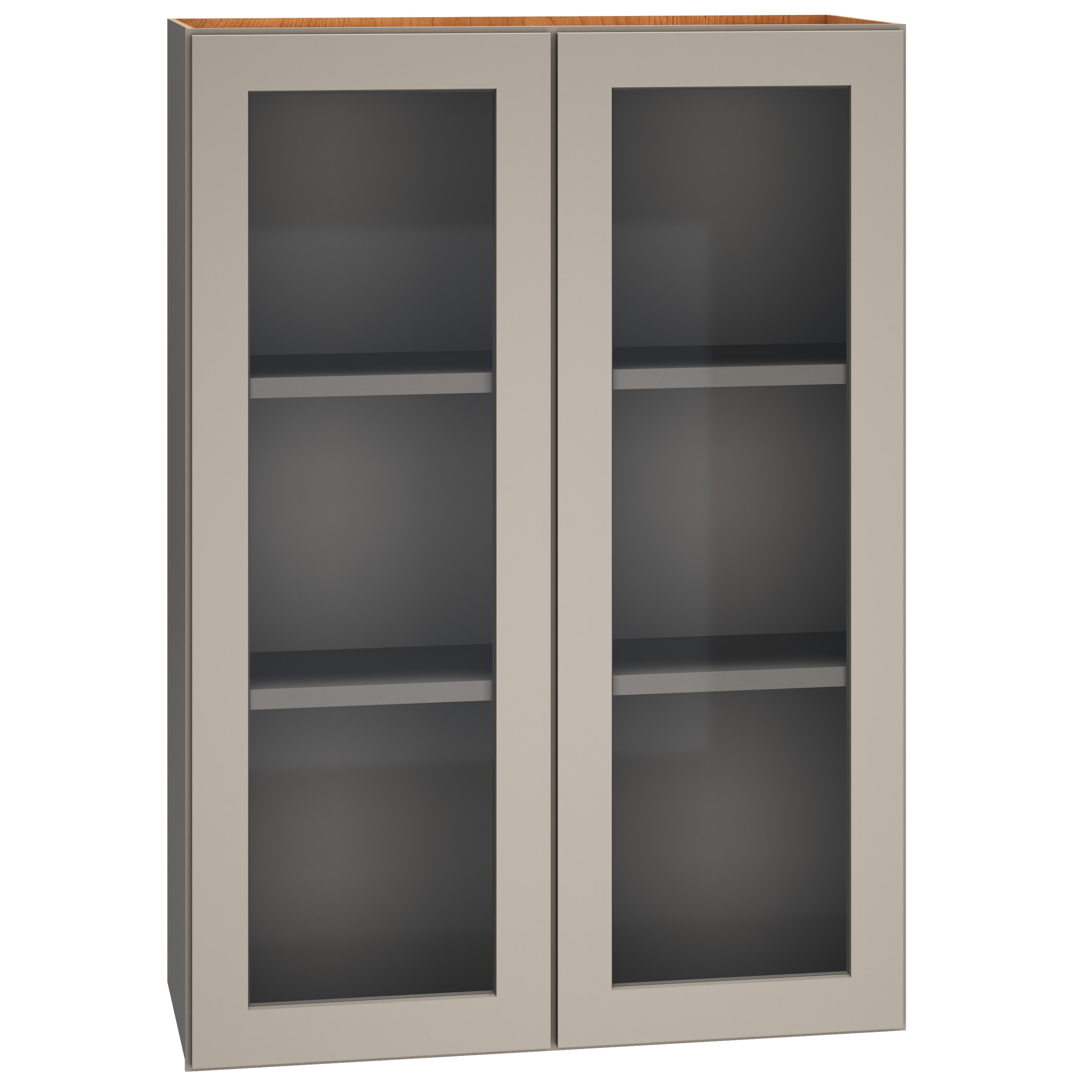 Diamond Express 327 WCG3042 Jamestown 30-in W x 42-in H x 12-in D Cloud Gray Wall Fully assembled Plywood Cabinet (Cut for Glass Shaker)