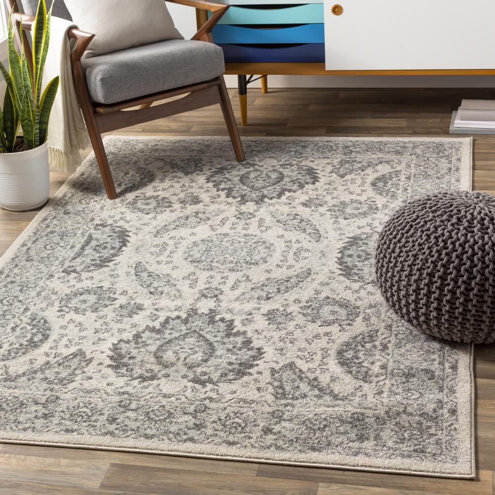 Surya CHE2300-710103 Chester 8 X 10 (ft) Gray Indoor Medallion Oriental Area Rug