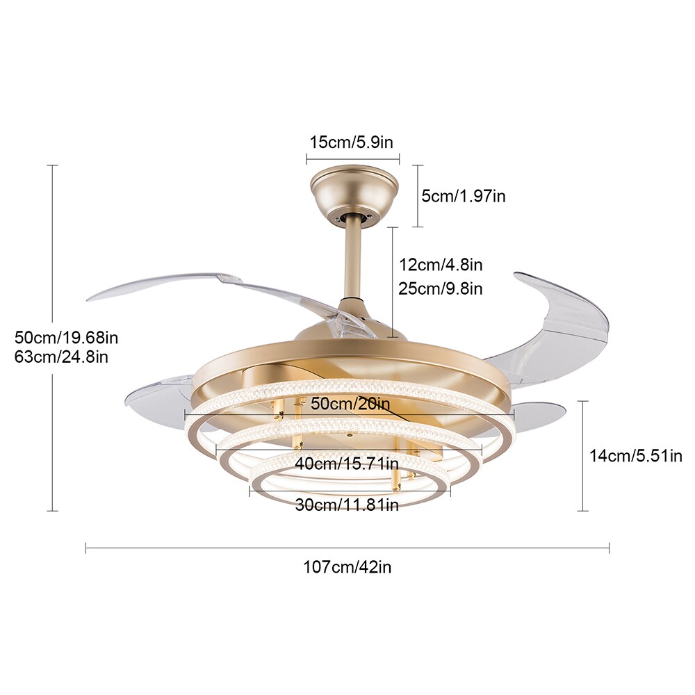 Oukaning JZUCODW499HCX Ceiling-Fans - View #5