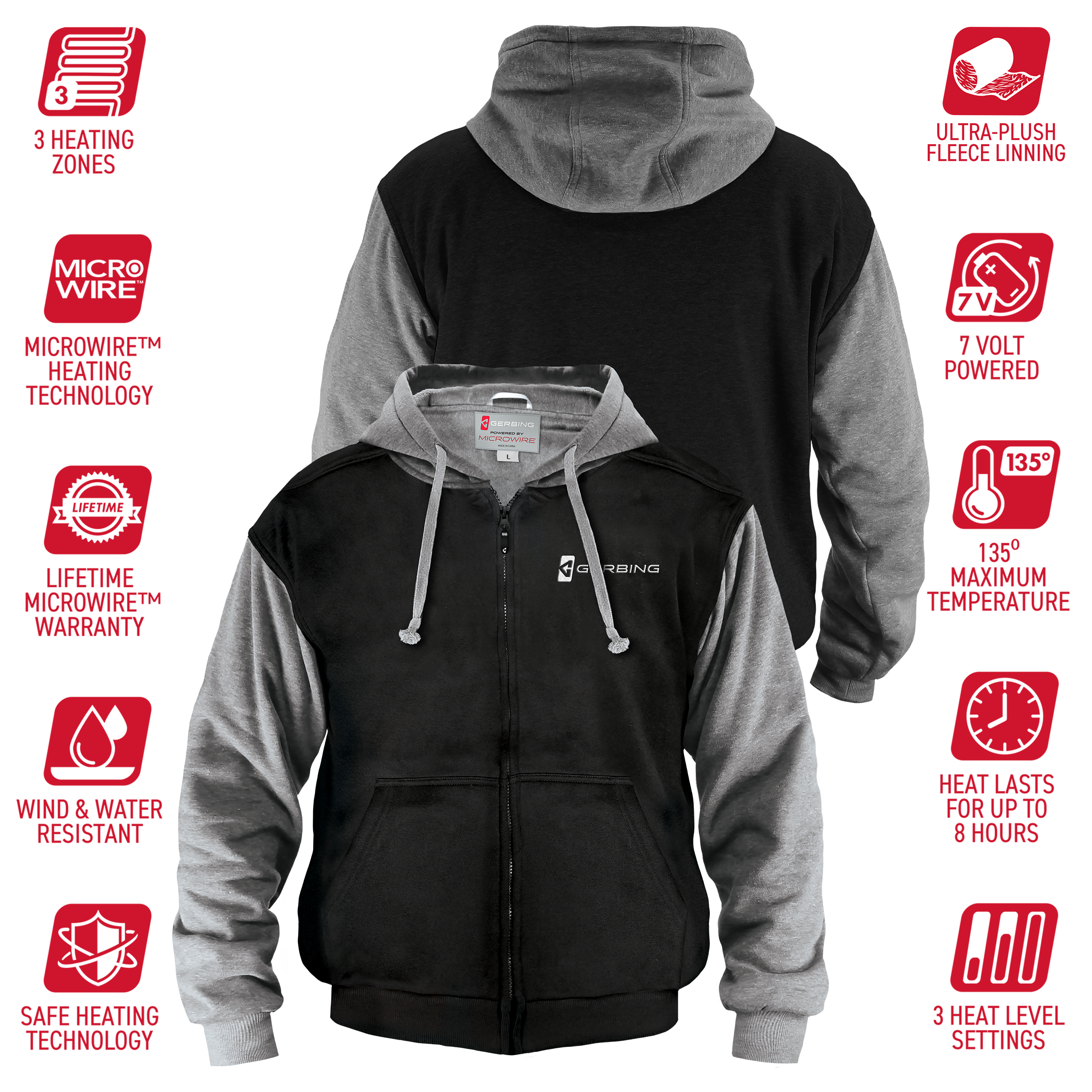 Gerbing GER-HDY-7V-BK-3XL Jackets-Coats - View #5